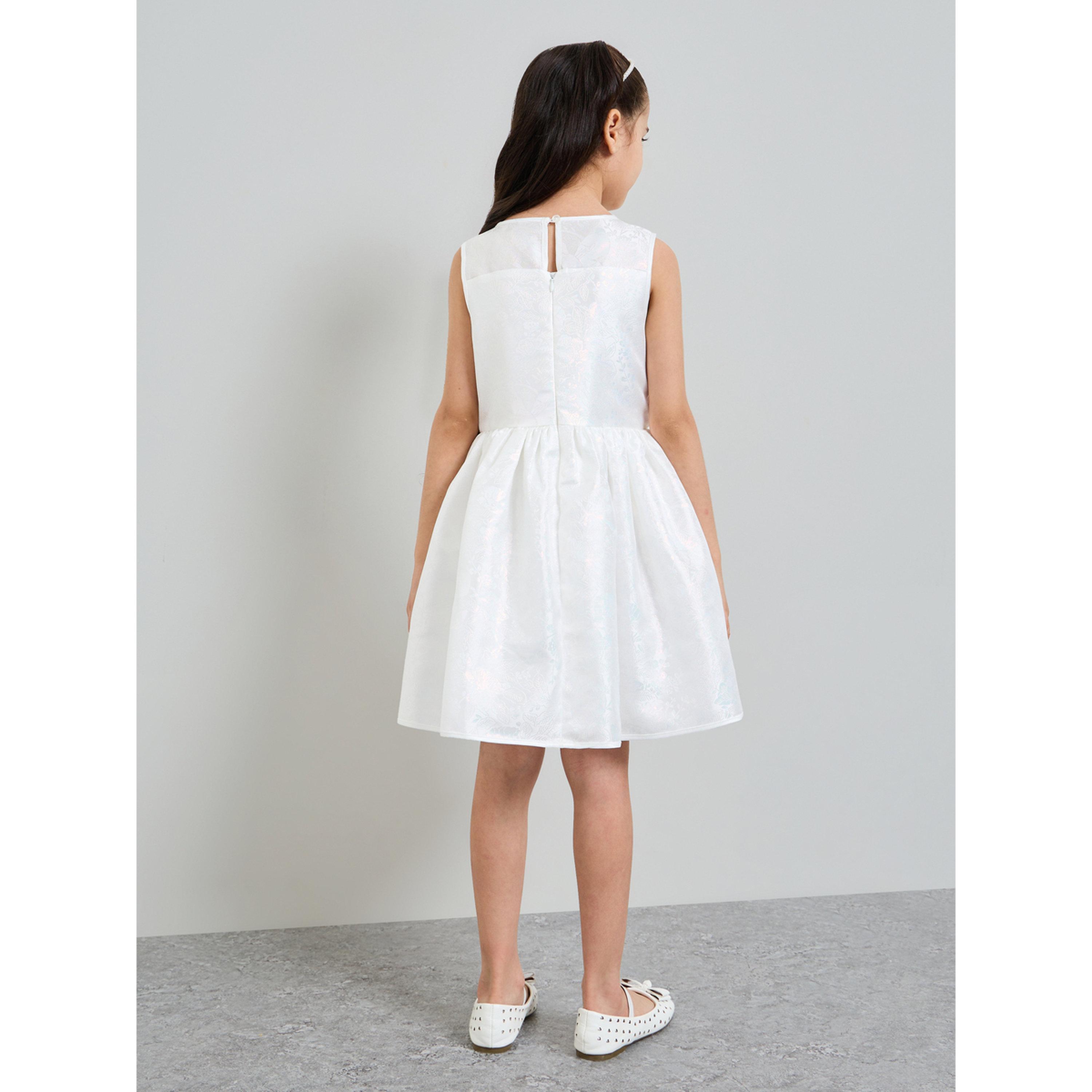 Take Two Girls White Sleeveless A-Line Dress-girls-clothing-dressesandjumpsuits-image-3