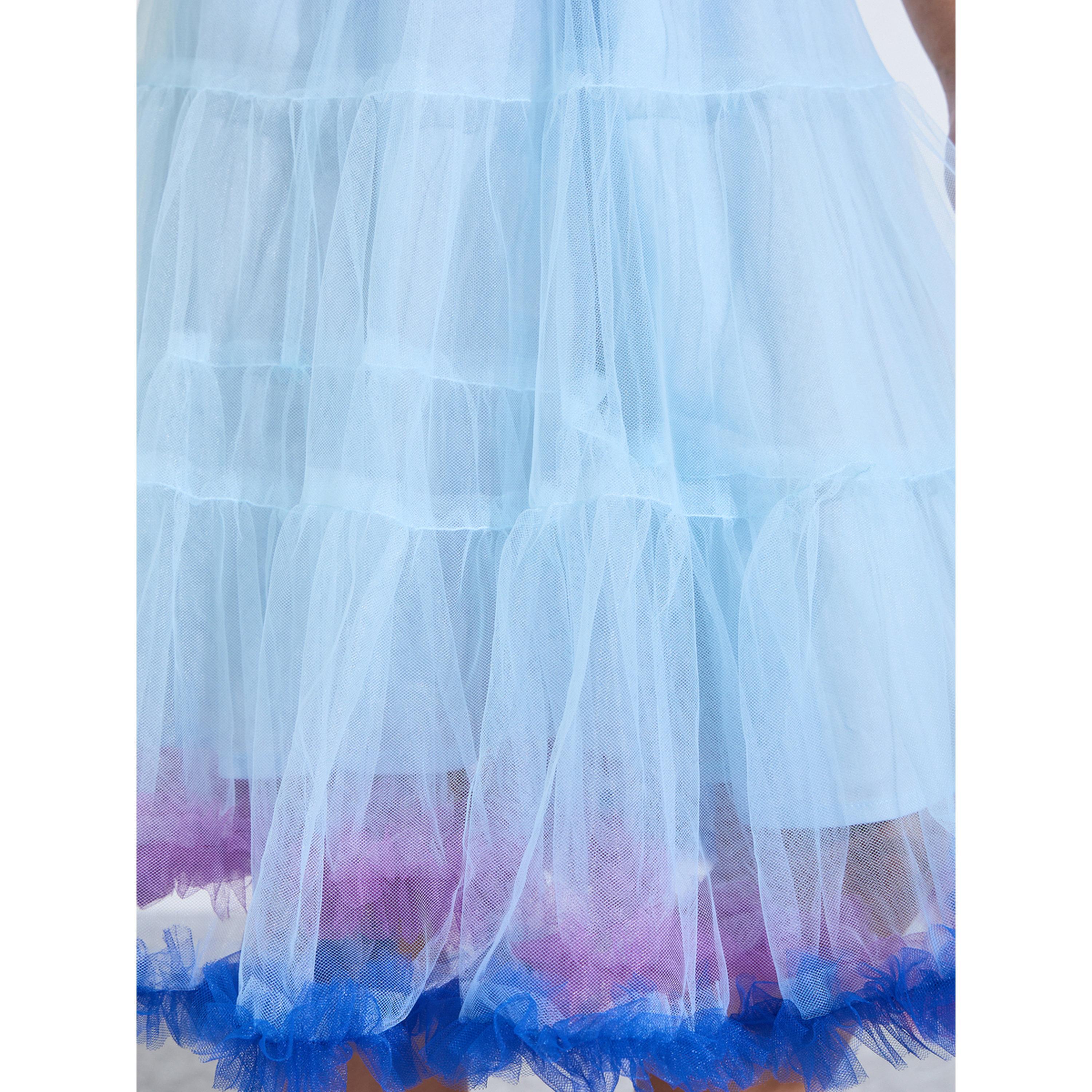تنورة متعددة الطبقات بتفاصيل أومبري للبنات-girls-clothing-bottoms-skirts-image-3
