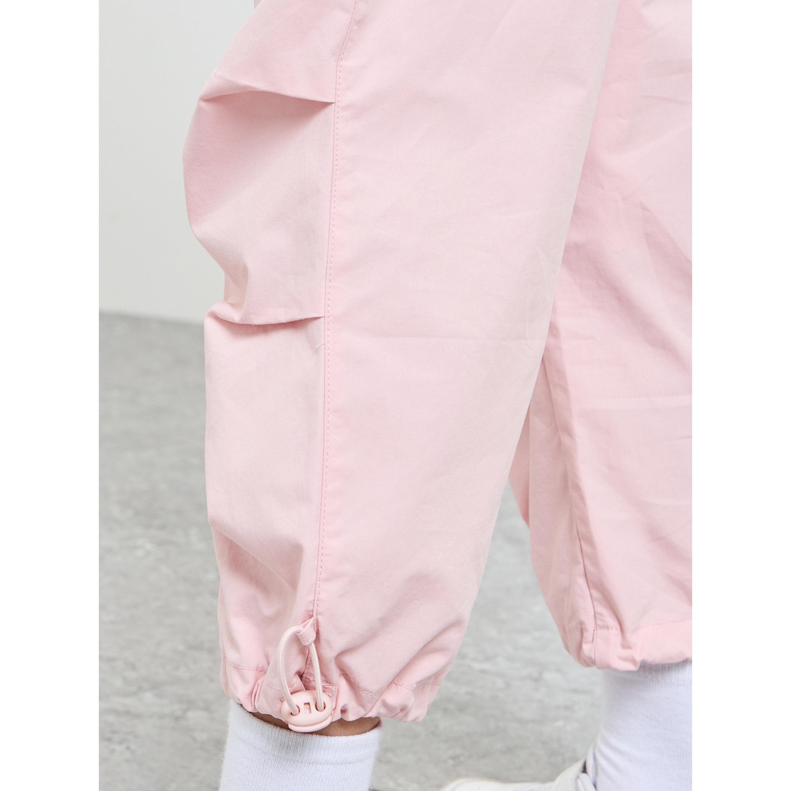 Take Two Girls Light Pink Relaxed Fit Woven Pants-girls-clothing-bottoms-trousers-image-3