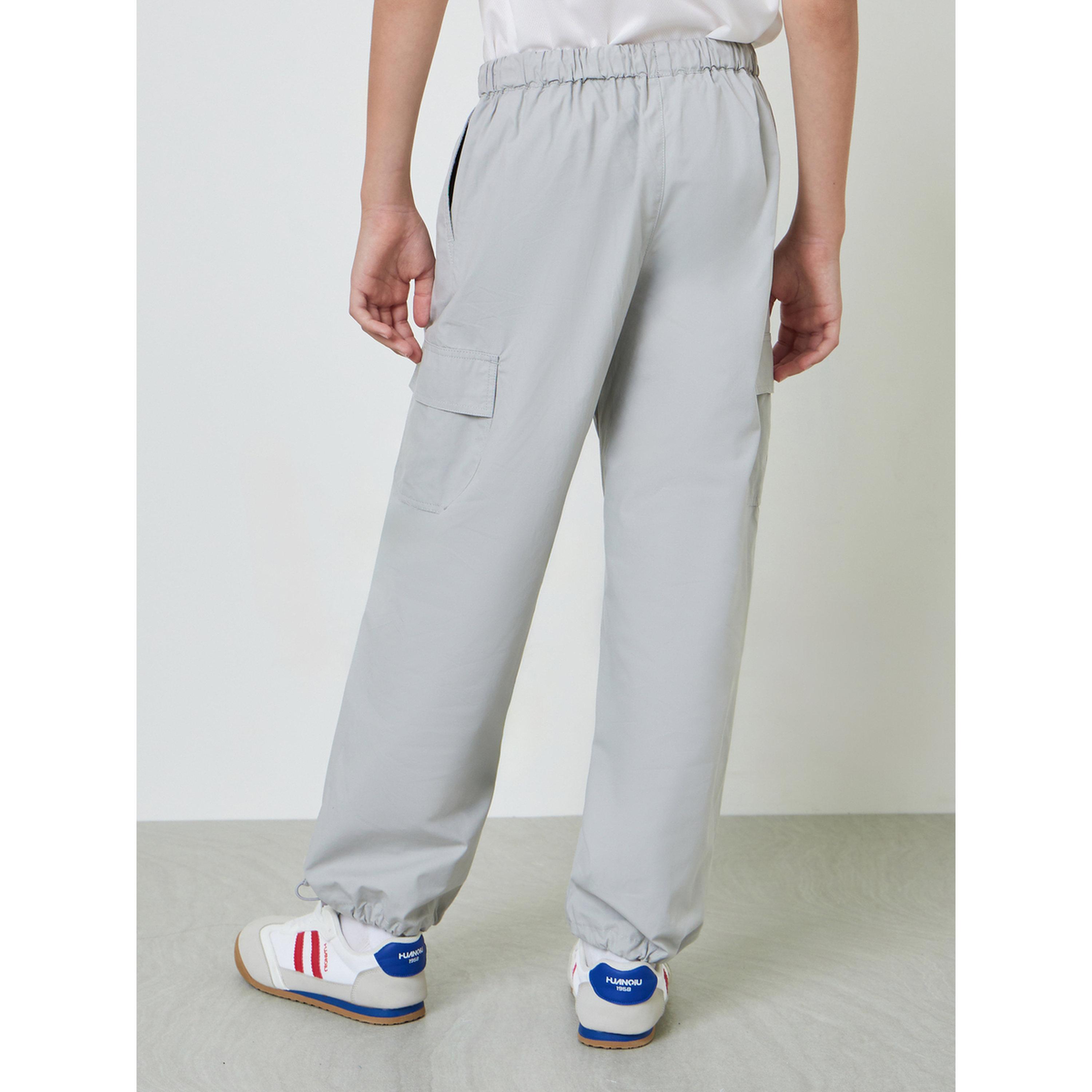 بنطال كارجو بخصر مطاطي للأولاد رمادي-boys-clothing-bottoms-trousers-image-4