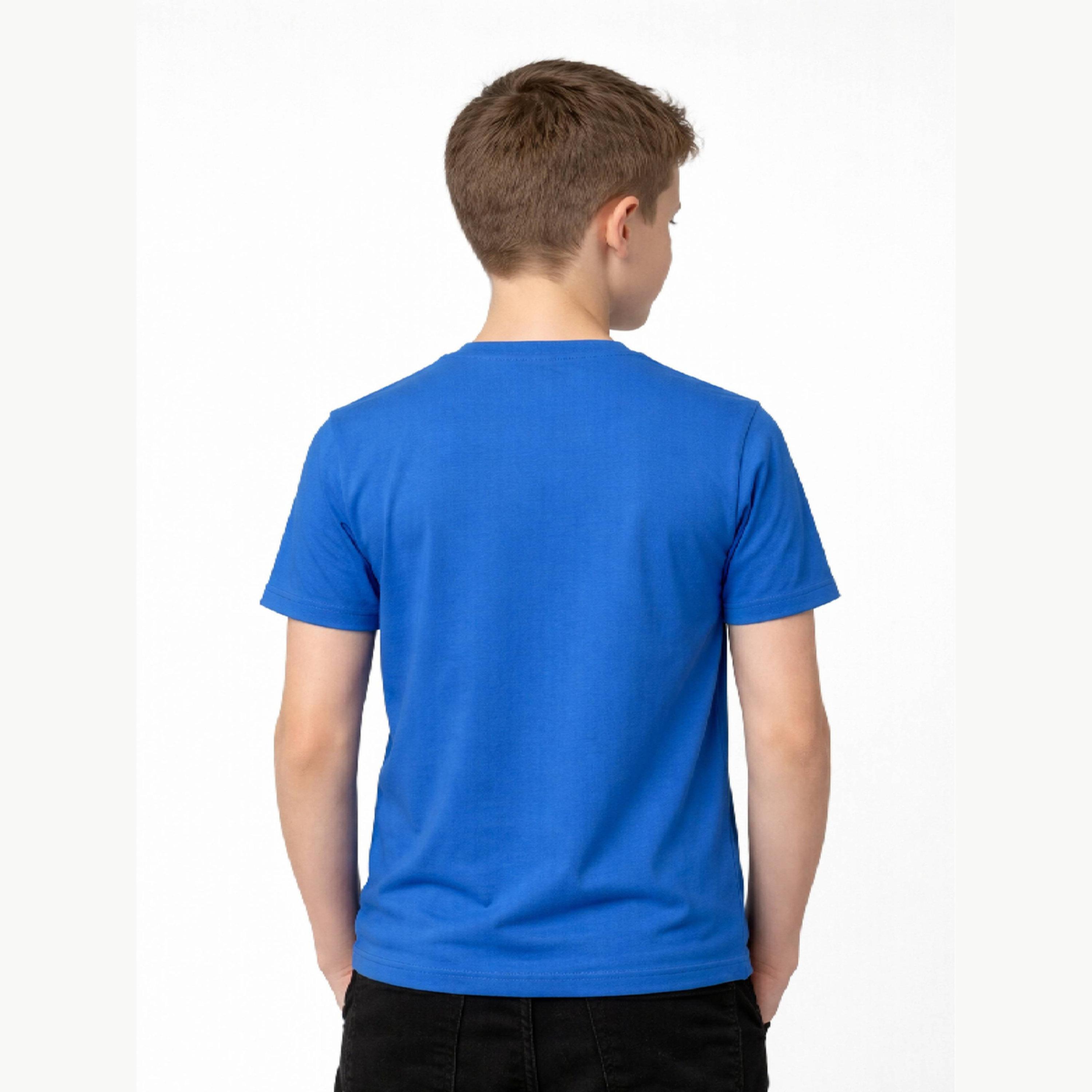 تيشيرت بياقة دائرية وشعار جرافيك للأولاد-boys-clothing-tshirtsandpolos-image-2