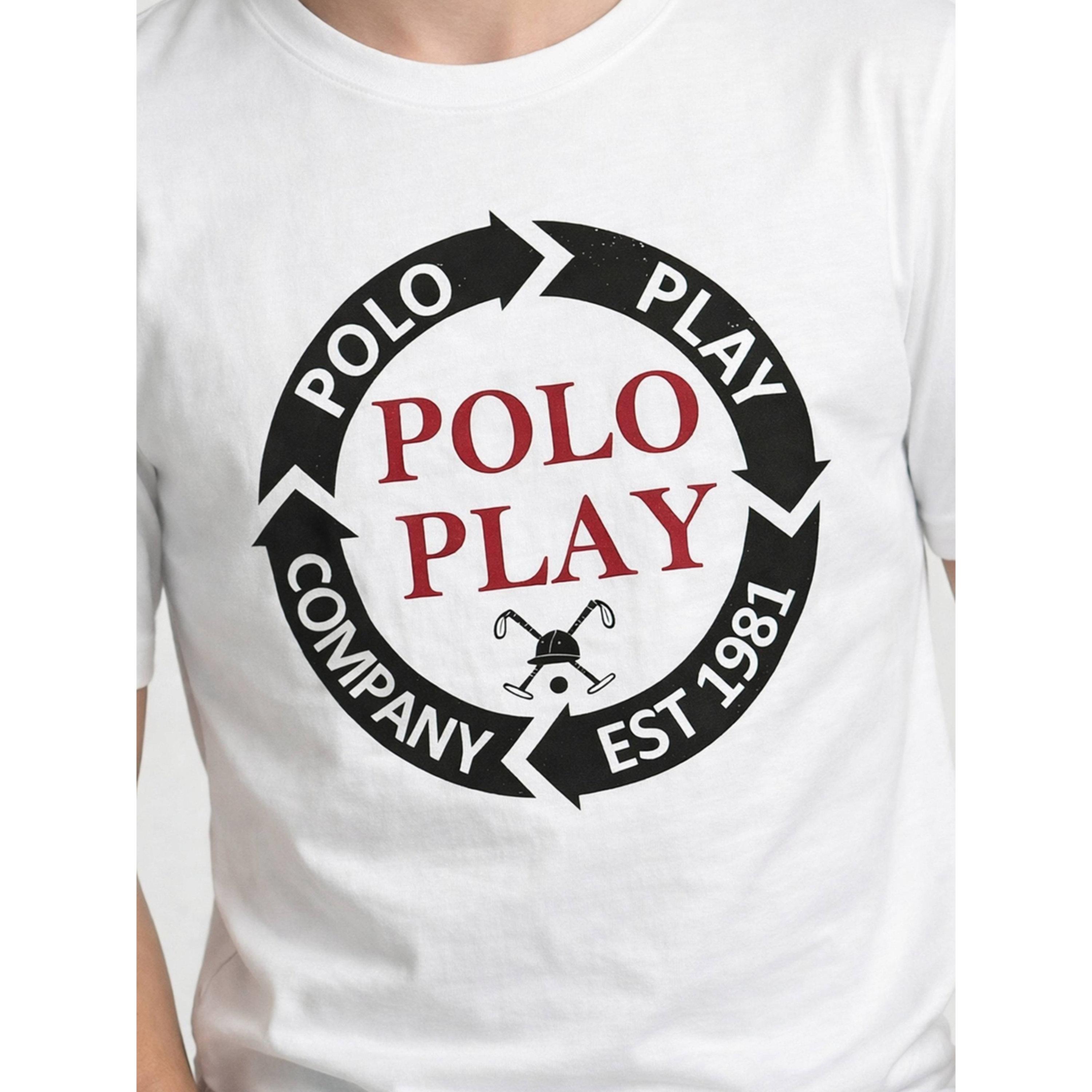 تيشيرت بياقة دائرية وشعار جرافيك للأولاد-boys-clothing-tshirtsandpolos-image-4