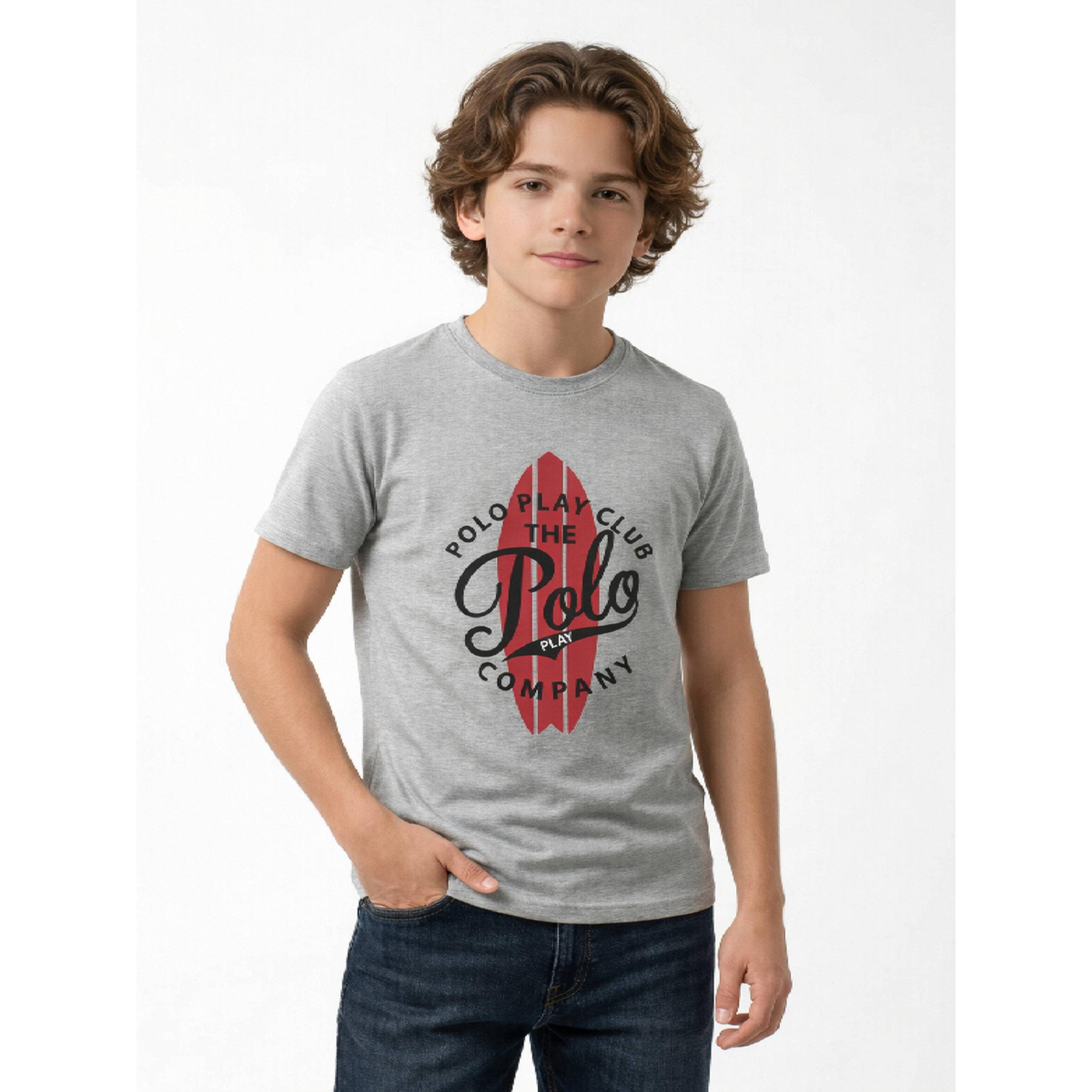 تيشيرت بياقة دائرية وشعار جرافيك للأولاد-boys-clothing-tshirtsandpolos-image-3