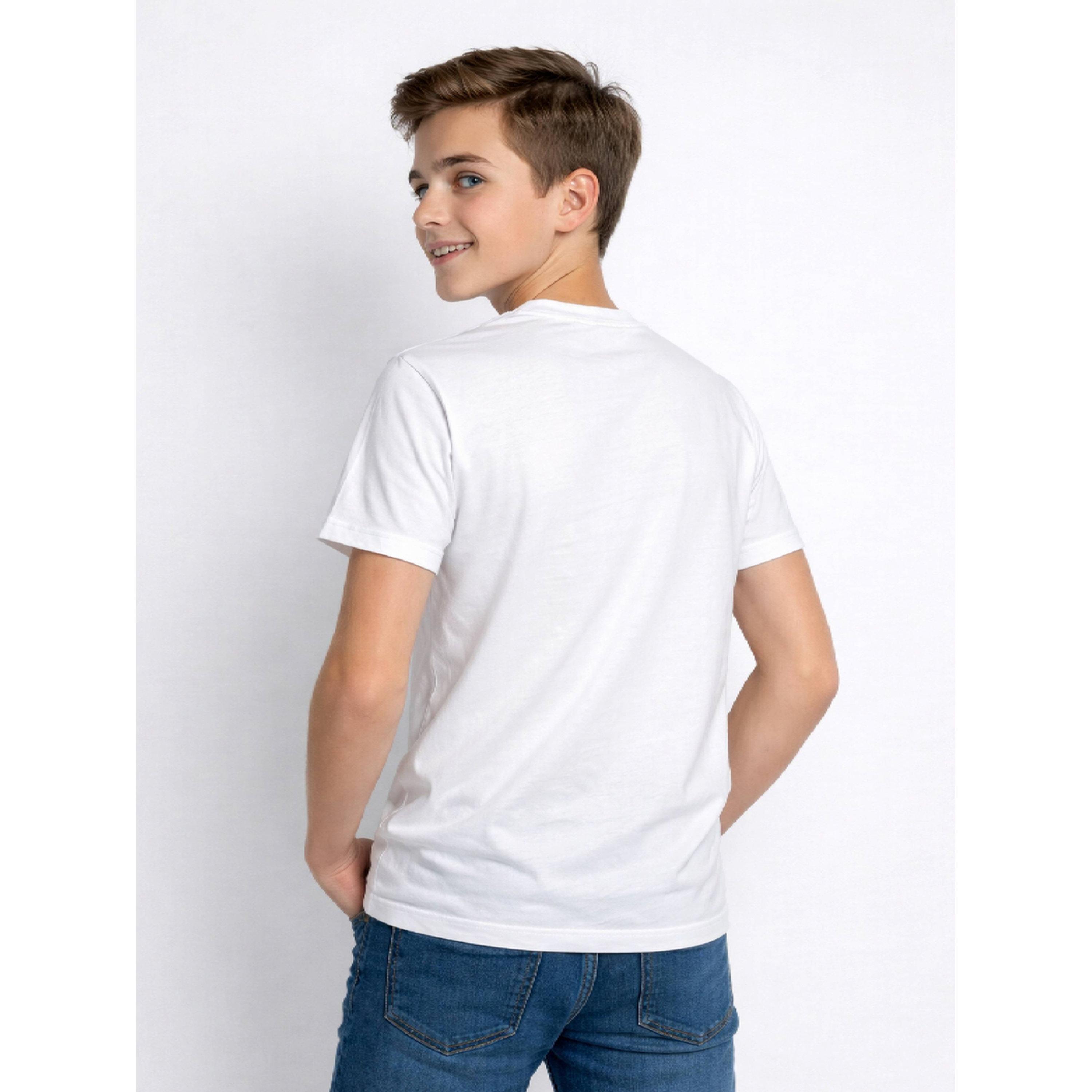 تيشيرت بياقة دائرية وشعار جرافيك للأولاد-boys-clothing-tshirtsandpolos-image-2