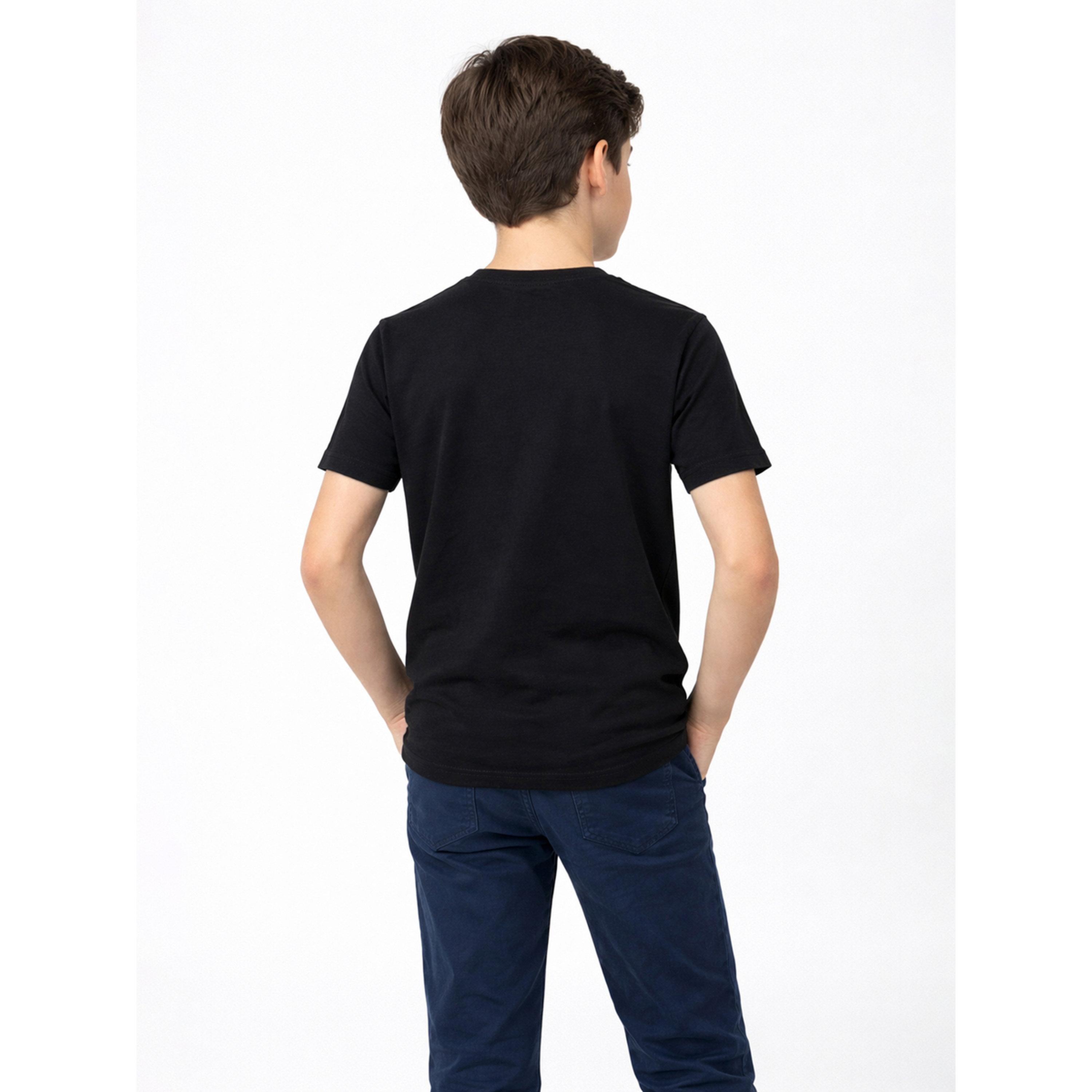 تيشيرت بياقة دائرية وشعار جرافيك للأولاد-boys-clothing-tshirtsandpolos-image-3
