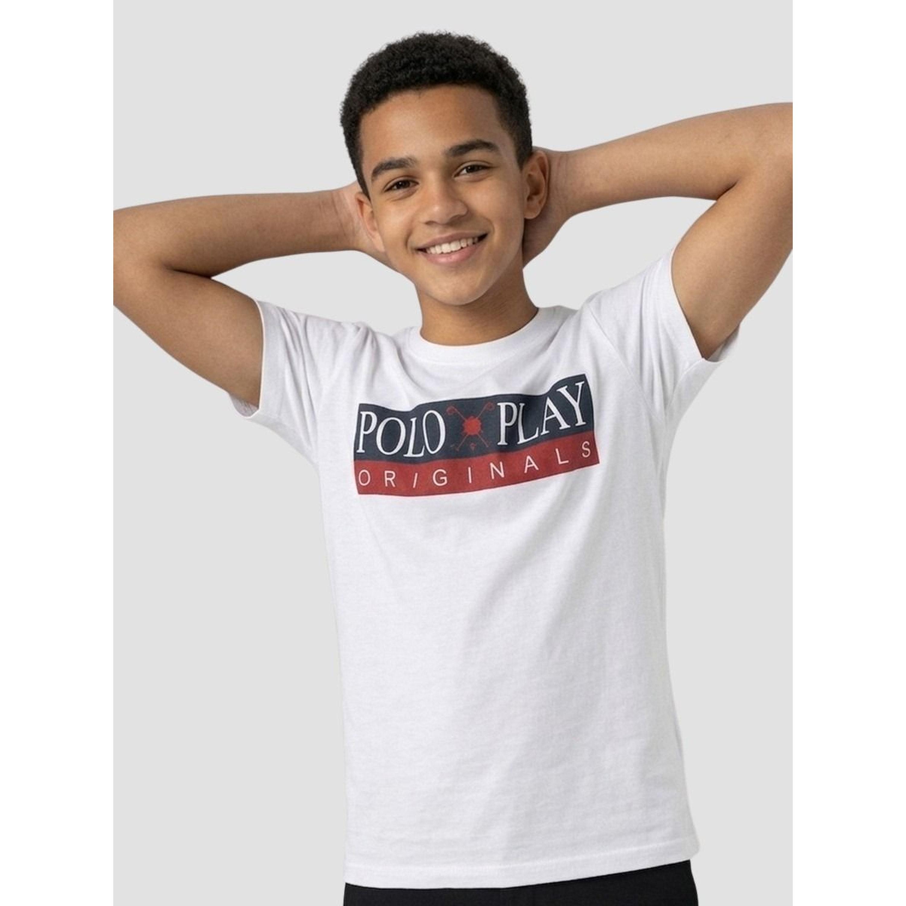 تيشيرت بياقة دائرية وشعار جرافيك للأولاد-boys-clothing-tshirtsandpolos-image-2