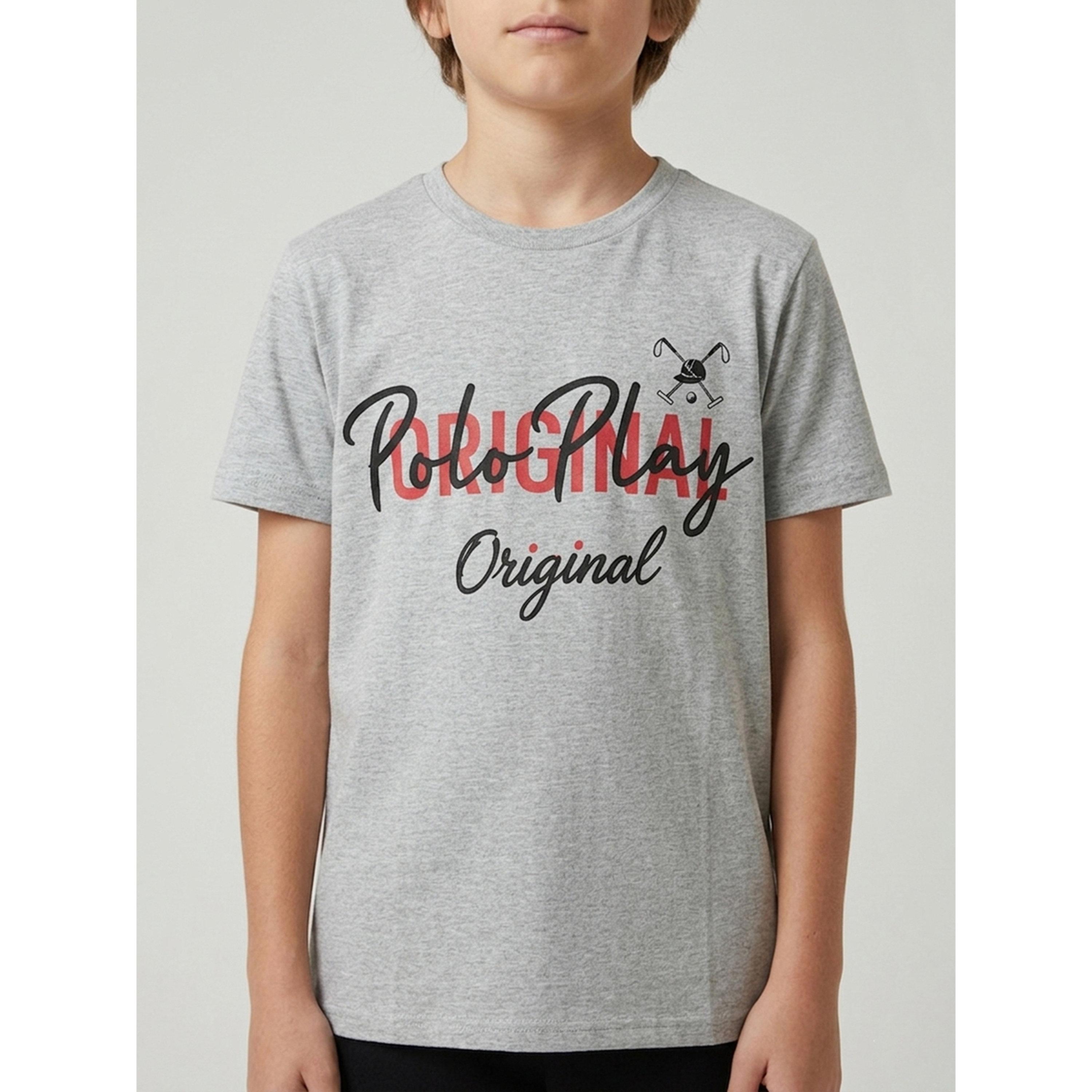 تيشيرت بياقة دائرية وشعار جرافيك للأولاد-boys-clothing-tshirtsandpolos-image-3