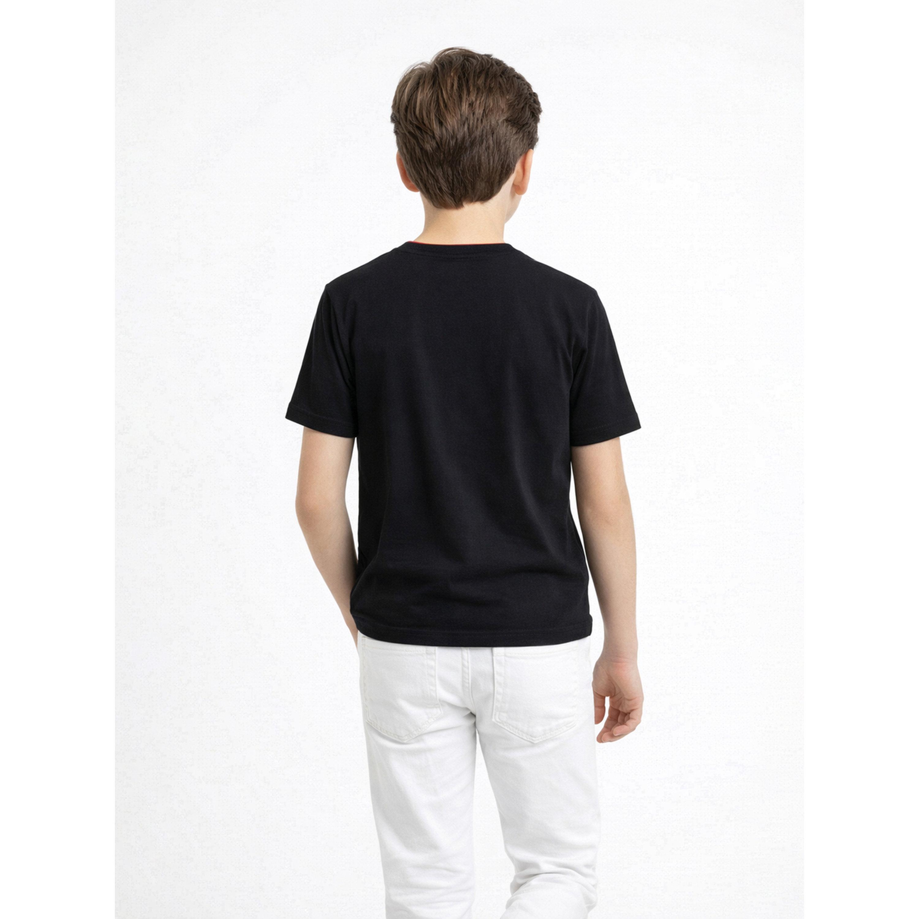 تيشيرت بياقة دائرية وشعار للأولاد-boys-clothing-tshirtsandpolos-image-3