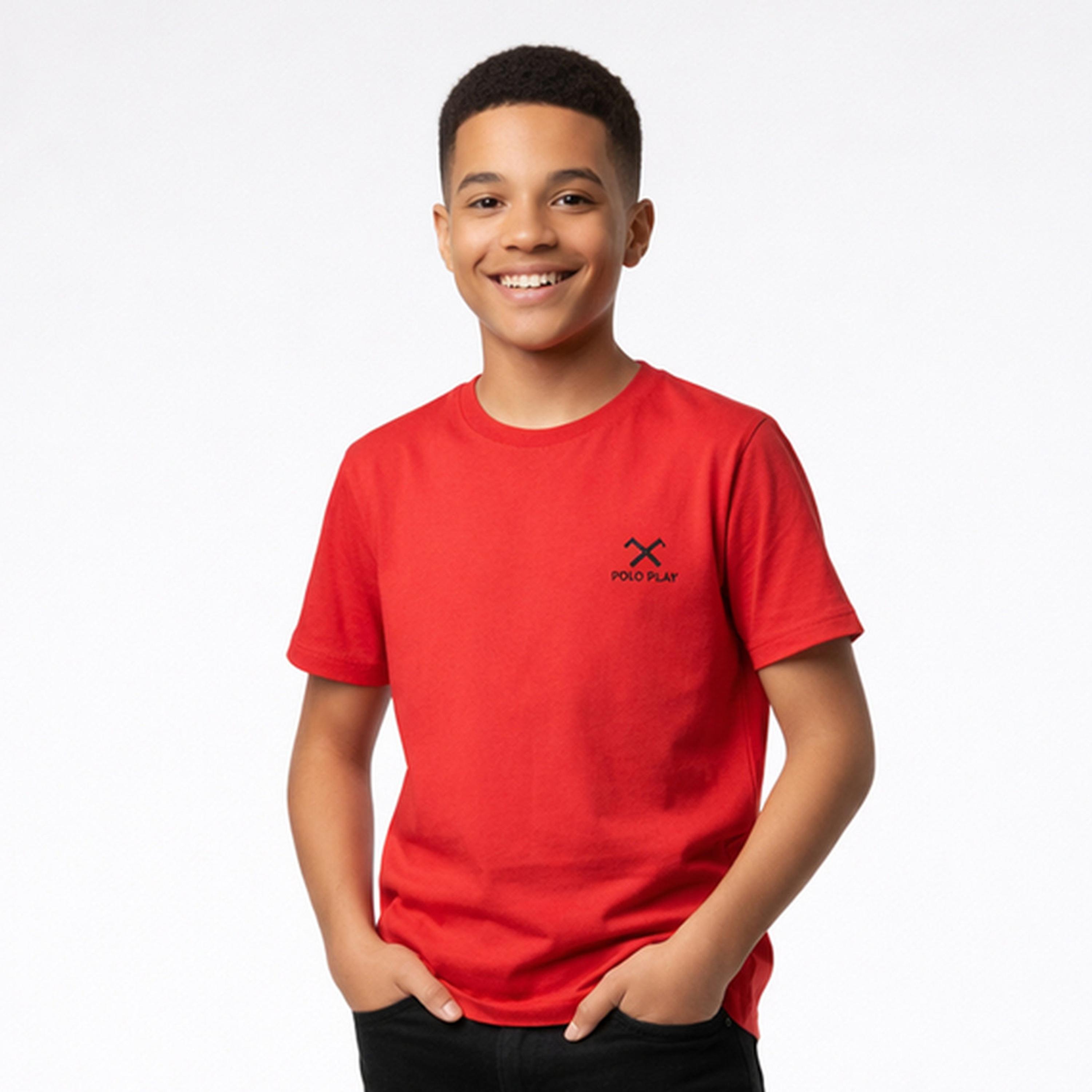 Polo Play X Styli Teen Boys Logo Crew Neck T-Shirt-boys-clothing-tshirtsandpolos-image-1