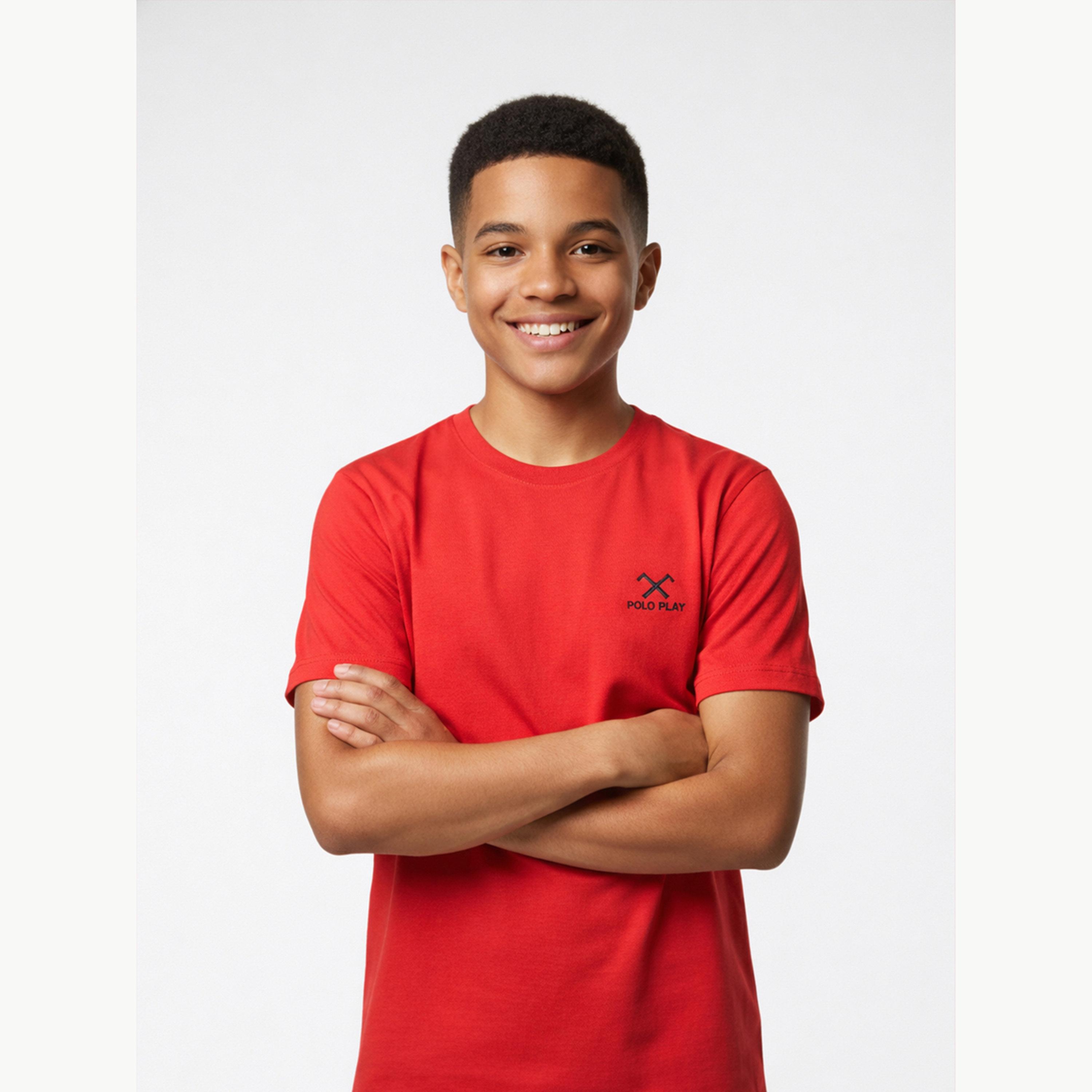 Polo Play X Styli Teen Boys Logo Crew Neck T-Shirt-boys-clothing-tshirtsandpolos-image-4