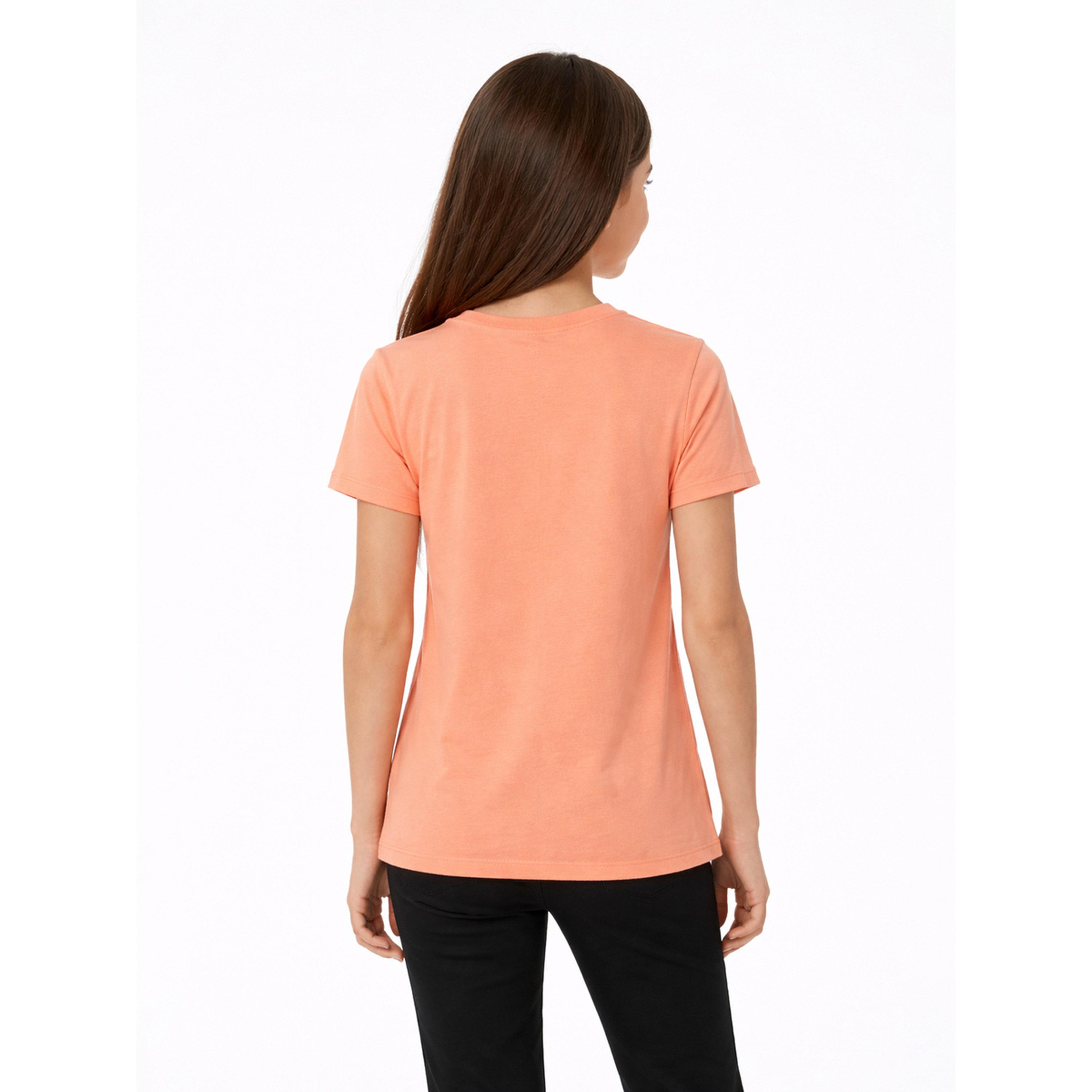 تيشيرت بياقة دائرية وشعار جرافيك للبنات-girls-clothing-tshirts-image-3