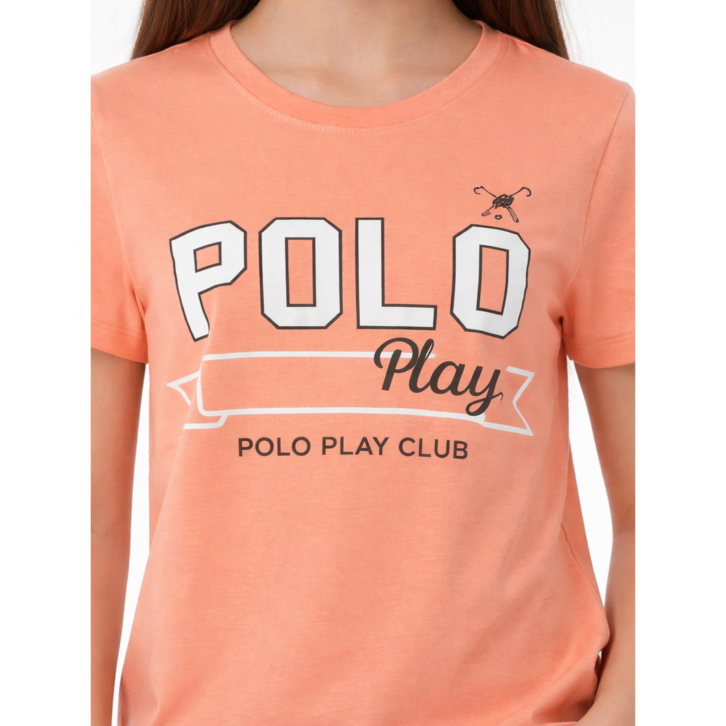 تيشيرت بياقة دائرية وشعار جرافيك للبنات-girls-clothing-tshirts-image-4