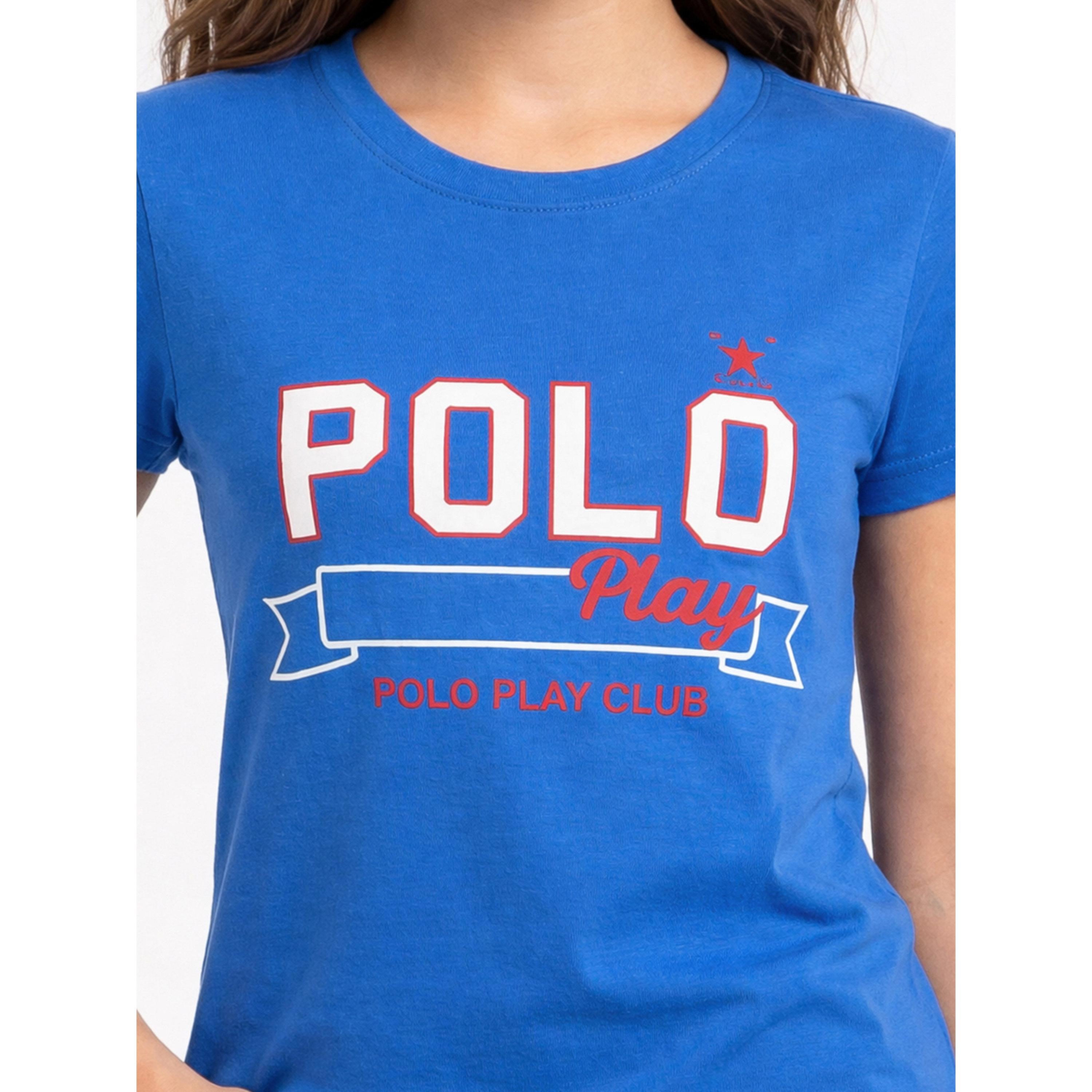 تيشيرت بياقة دائرية وشعار جرافيك للبنات-girls-clothing-tshirts-image-4