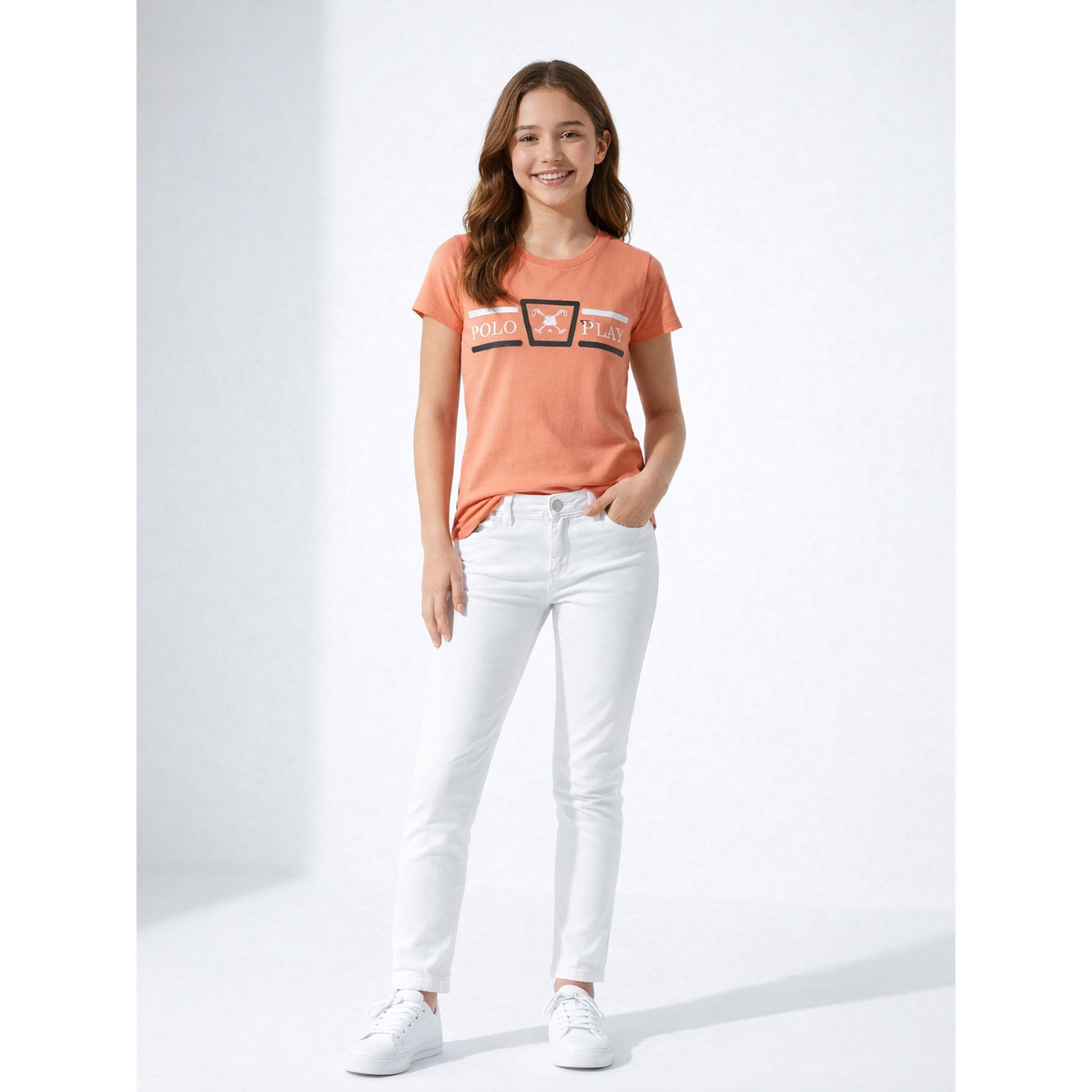 Polo Play X Styli Teen Girls Graphic Logo Crew Neck T-Shirt-girls-clothing-tshirts-image-2