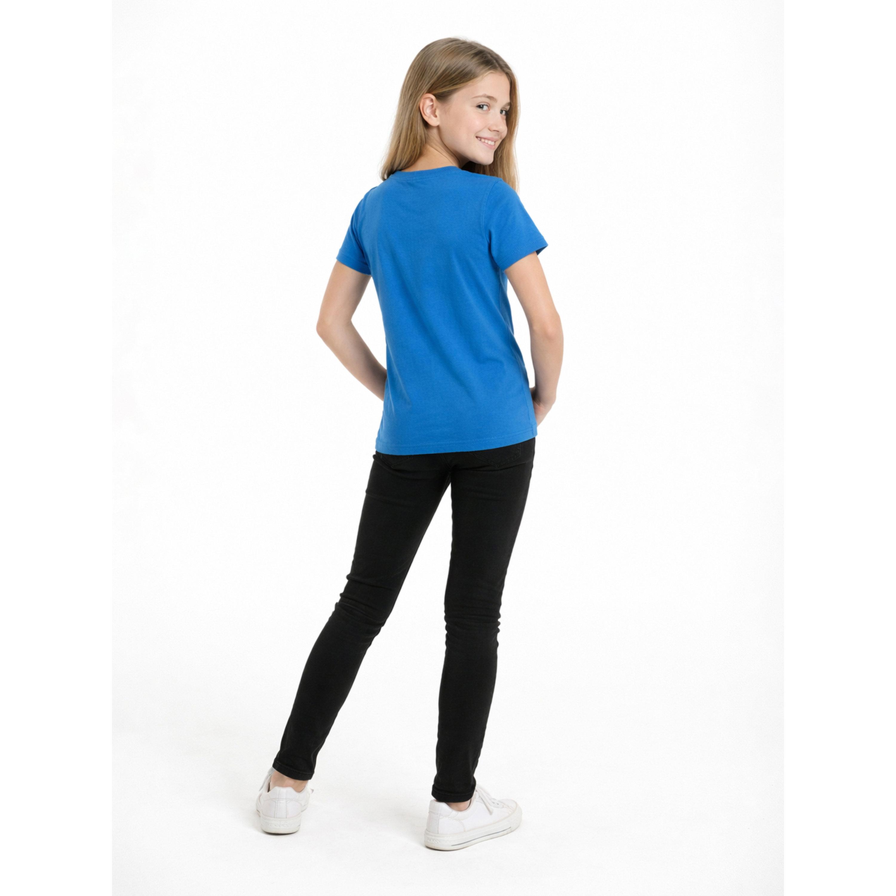تيشيرت بياقة دائرية وشعار جرافيك للبنات-girls-clothing-tshirts-image-3