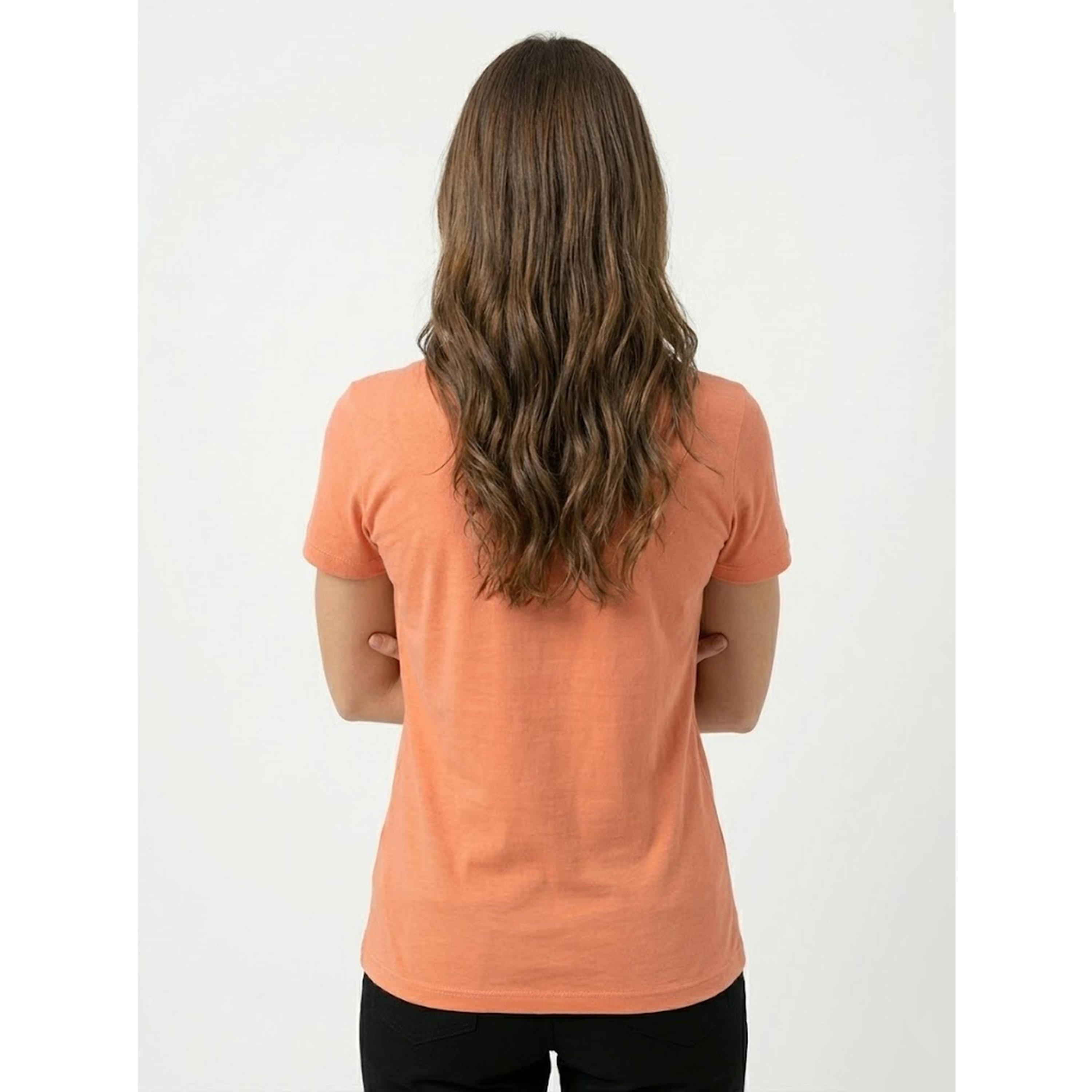 تيشيرت بياقة دائرية وشعار جرافيك للبنات-girls-clothing-tshirts-image-3