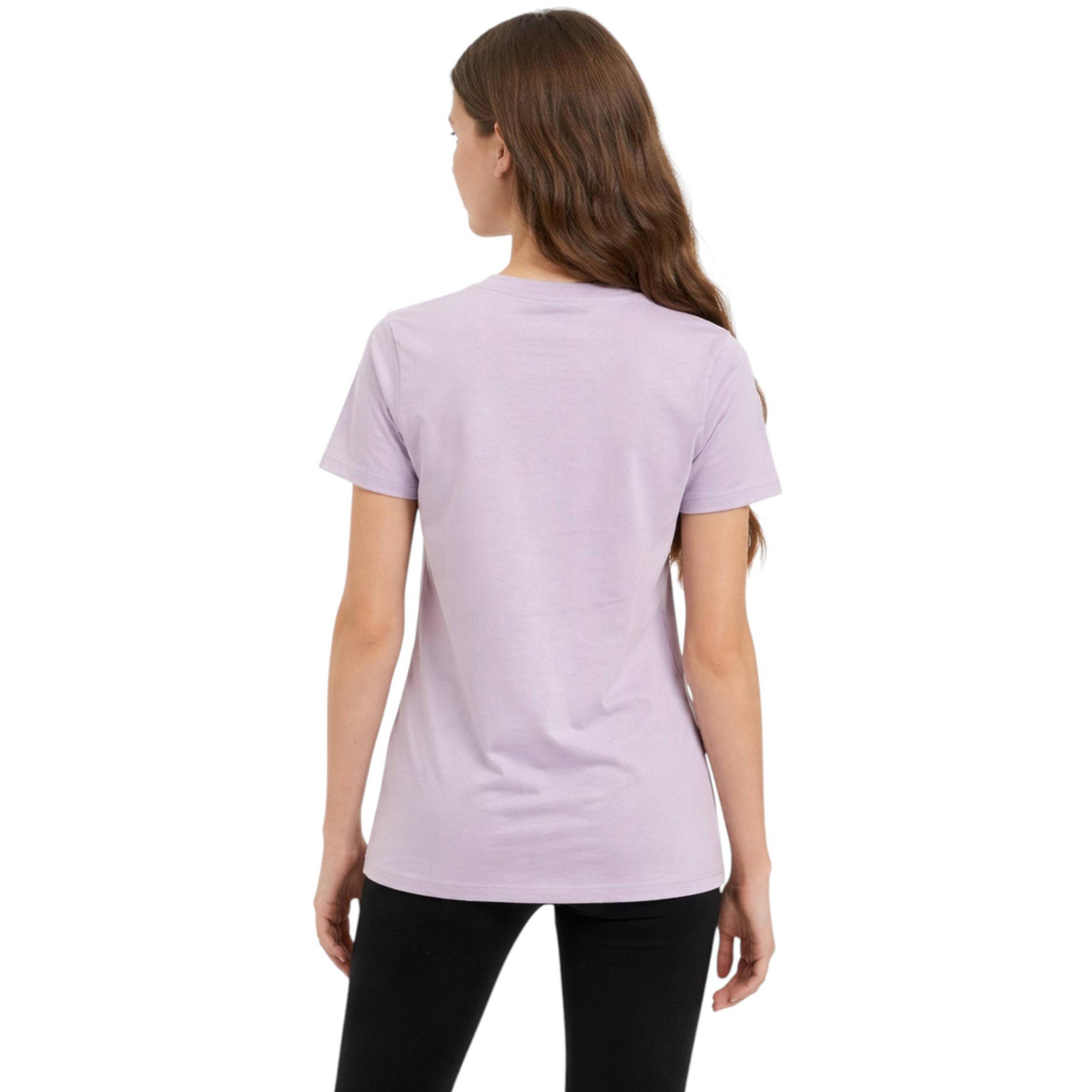 تيشيرت بياقة دائرية وشعار جرافيك للبنات-girls-clothing-tshirts-image-3