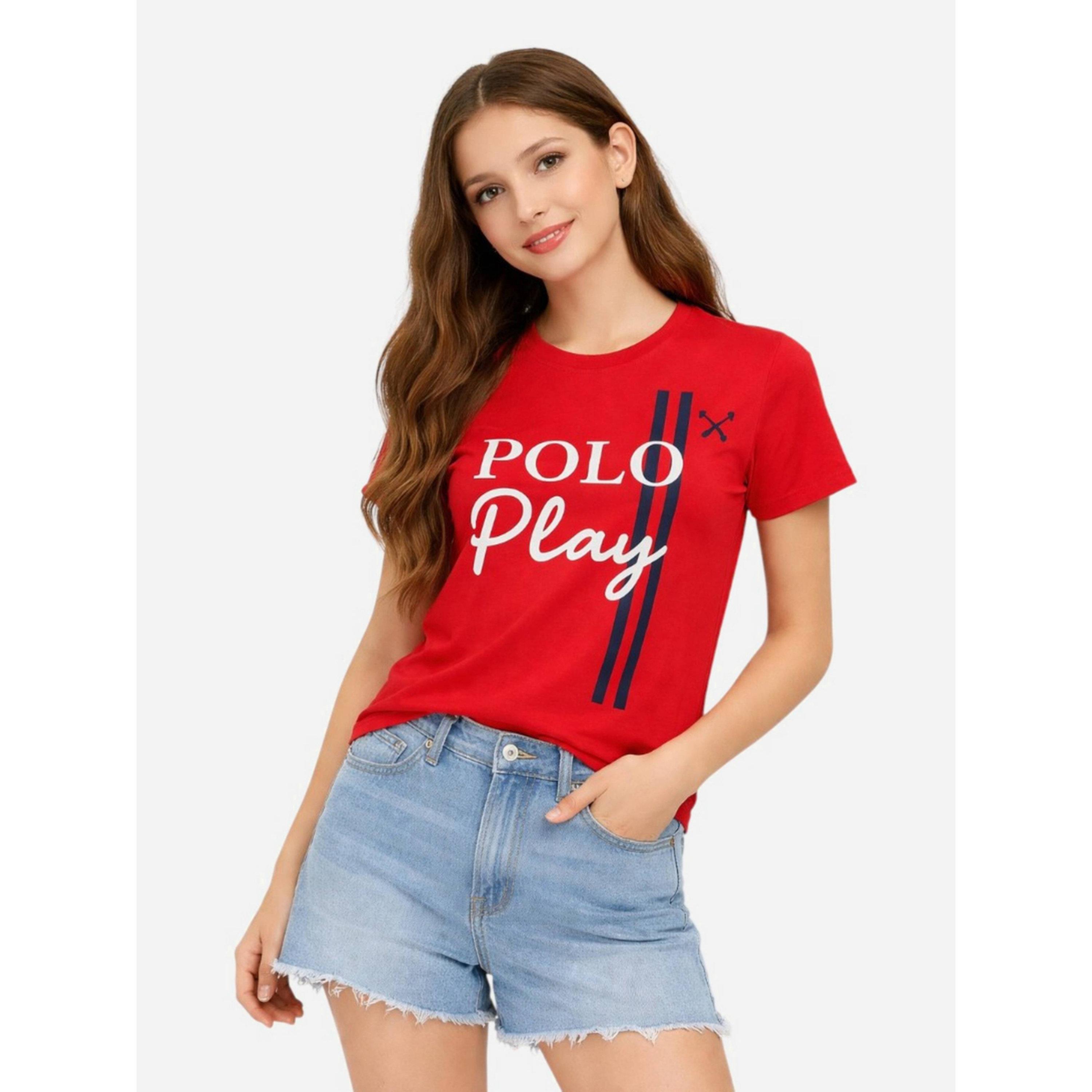 Polo Play X Styli Teen Girls Graphic Logo Crew Neck T-Shirt-girls-clothing-tshirts-image-1