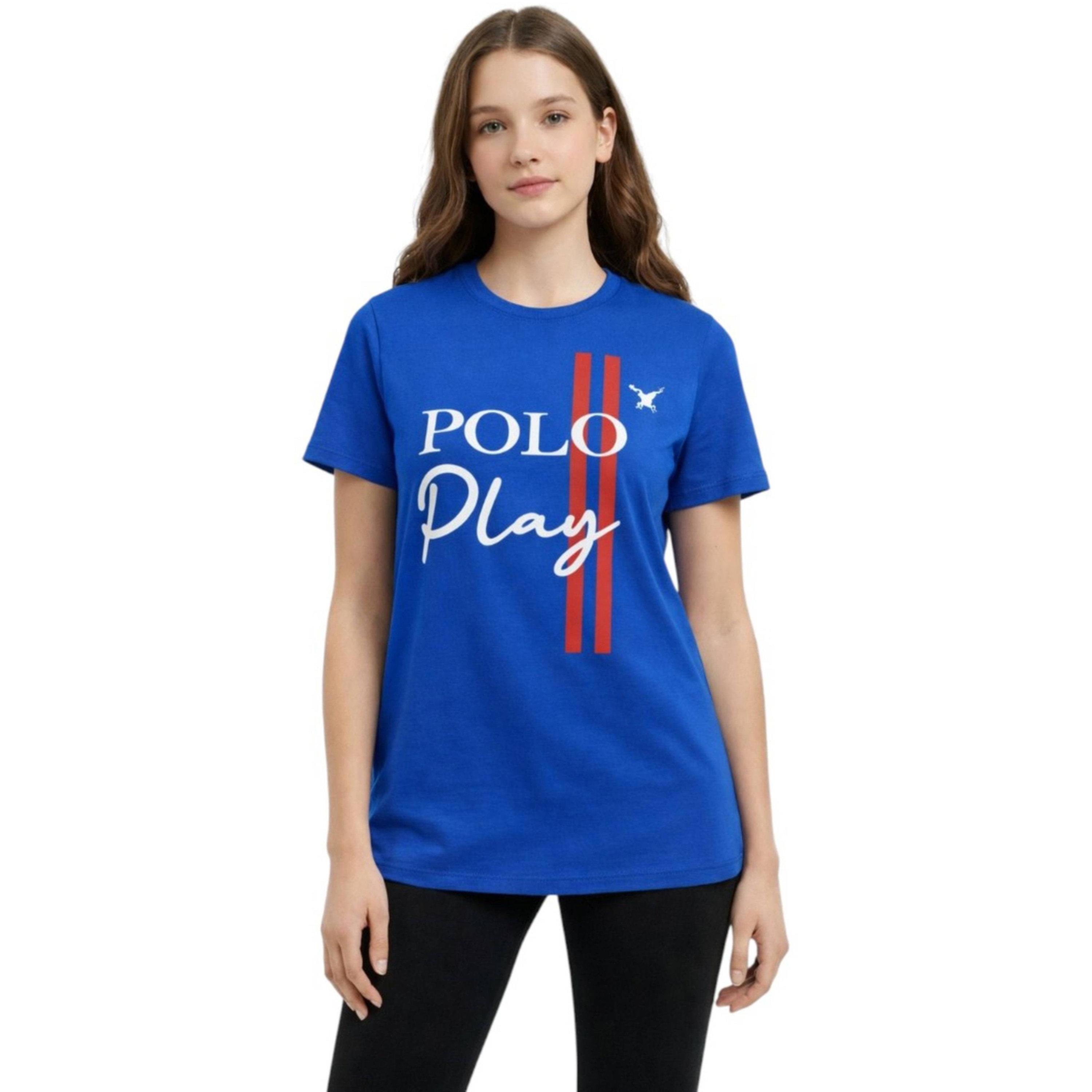 Polo Play X Styli Teen Girls Graphic Logo Crew Neck T-Shirt-girls-clothing-tshirts-image-1