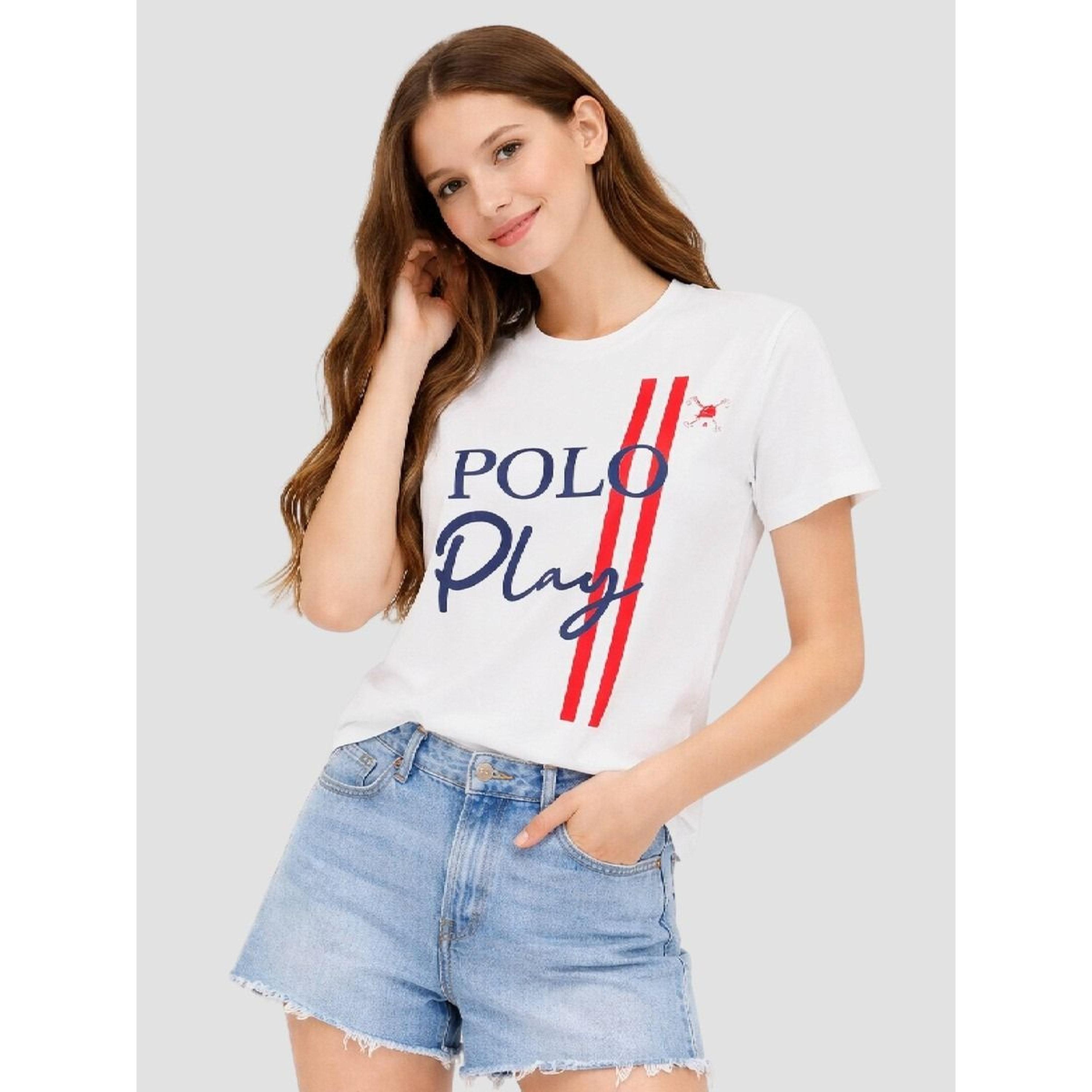 تيشيرت بياقة دائرية وشعار جرافيك للبنات-girls-clothing-tshirts-image-1