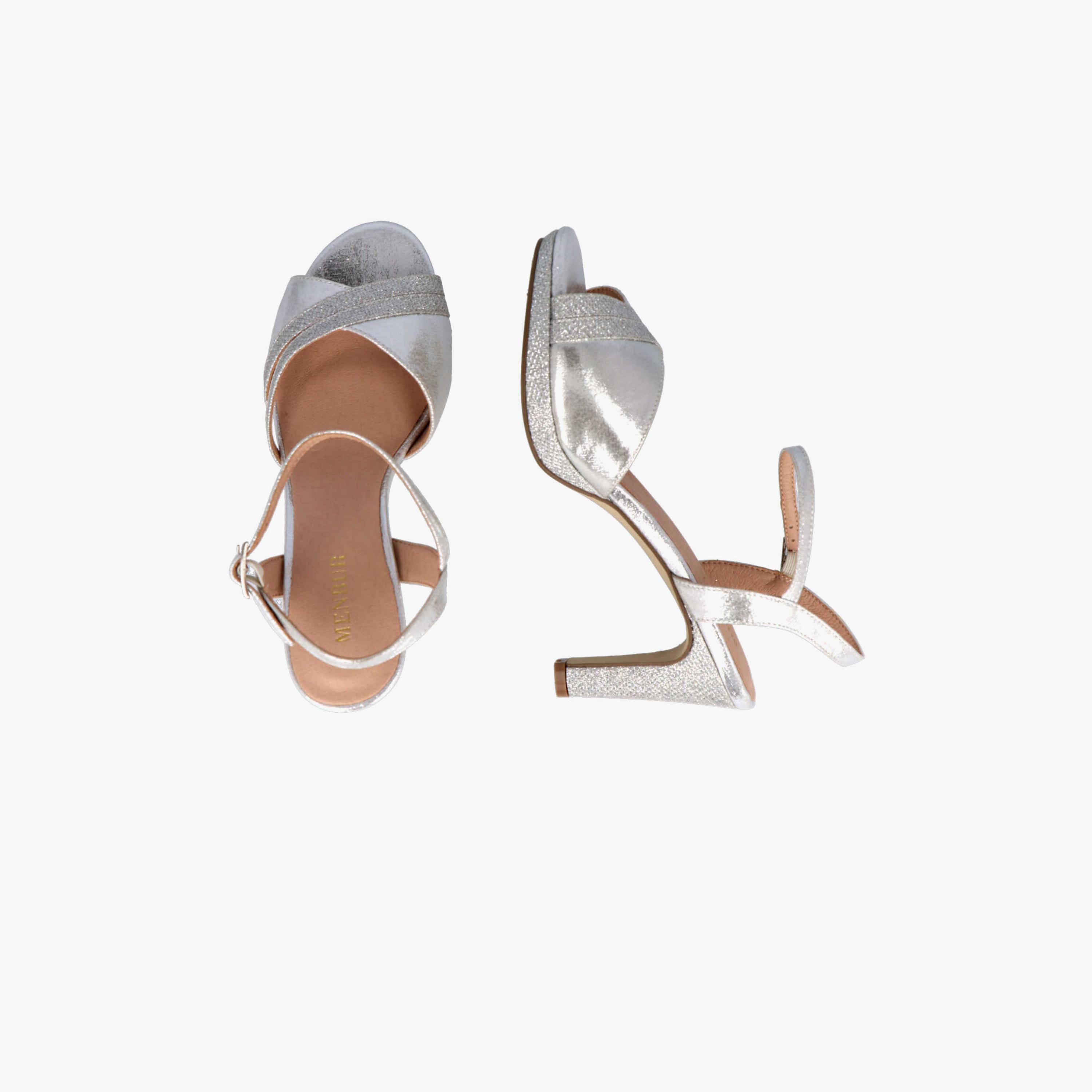 Menbur Women's Metallic Strap Sandals | 21224-women-shoes-sandals-flats-image-4