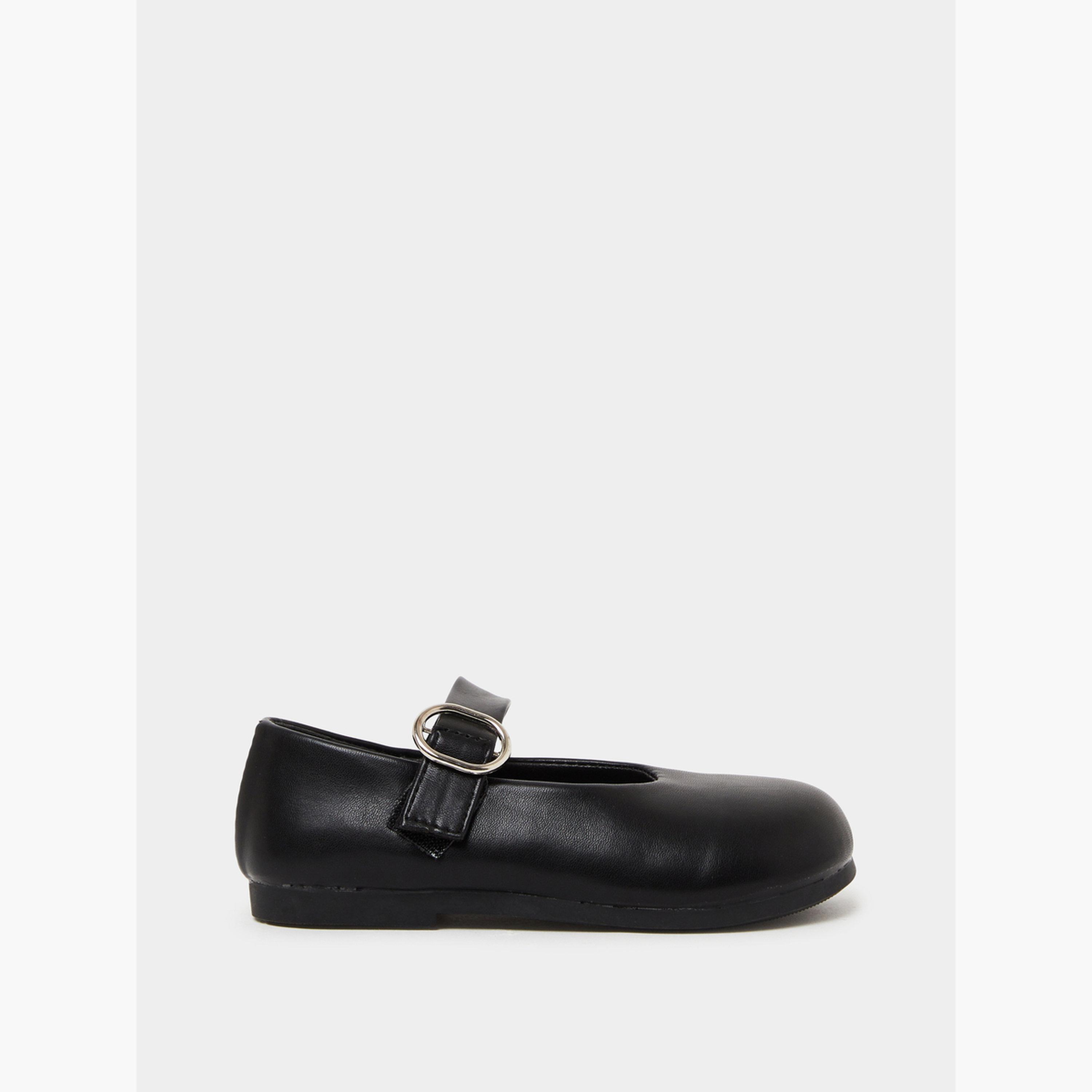 Styli Girls Velcro Ballerina School Shoes-girls-shoes-schoolshoes-image-2