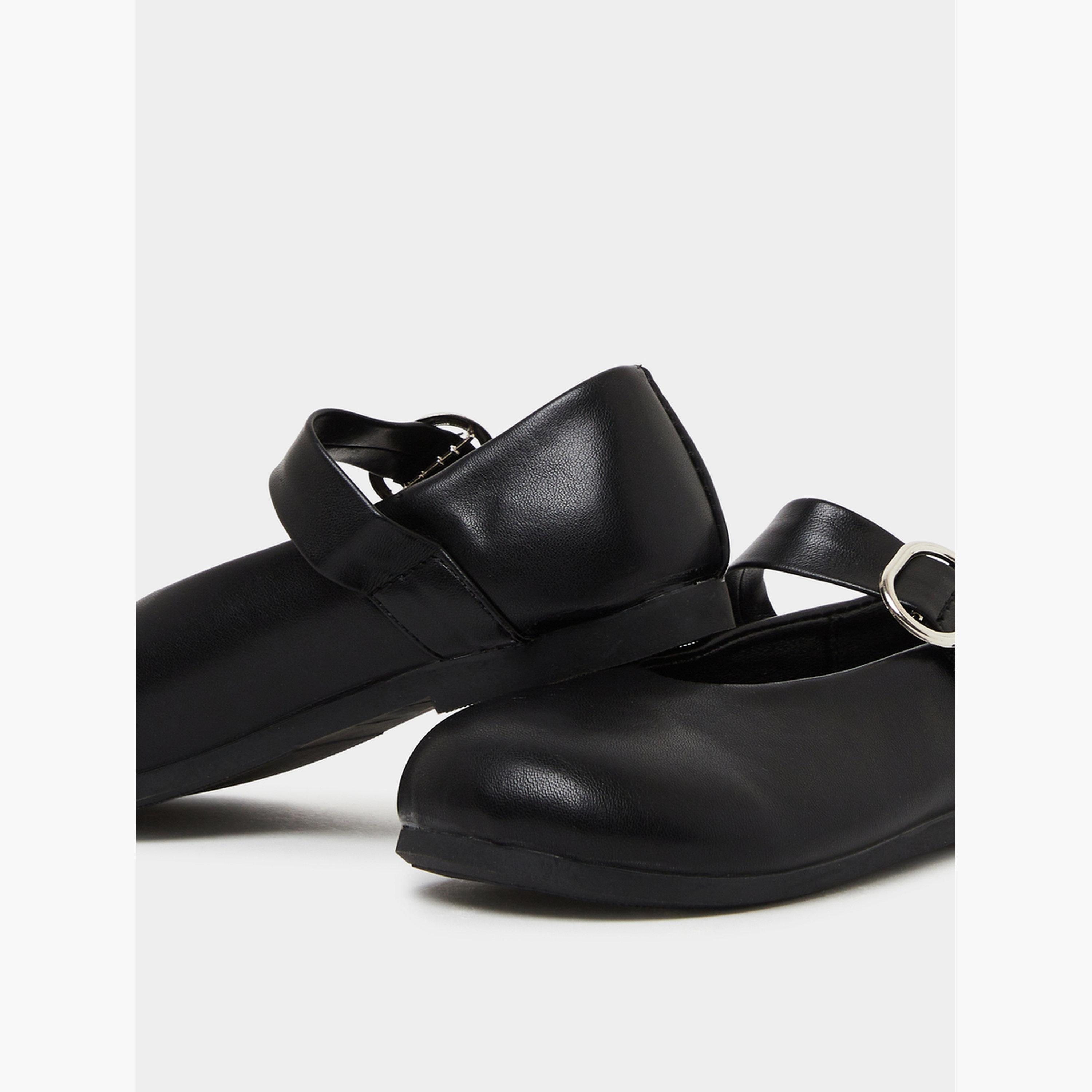 Styli Girls Velcro Ballerina School Shoes-girls-shoes-schoolshoes-image-4
