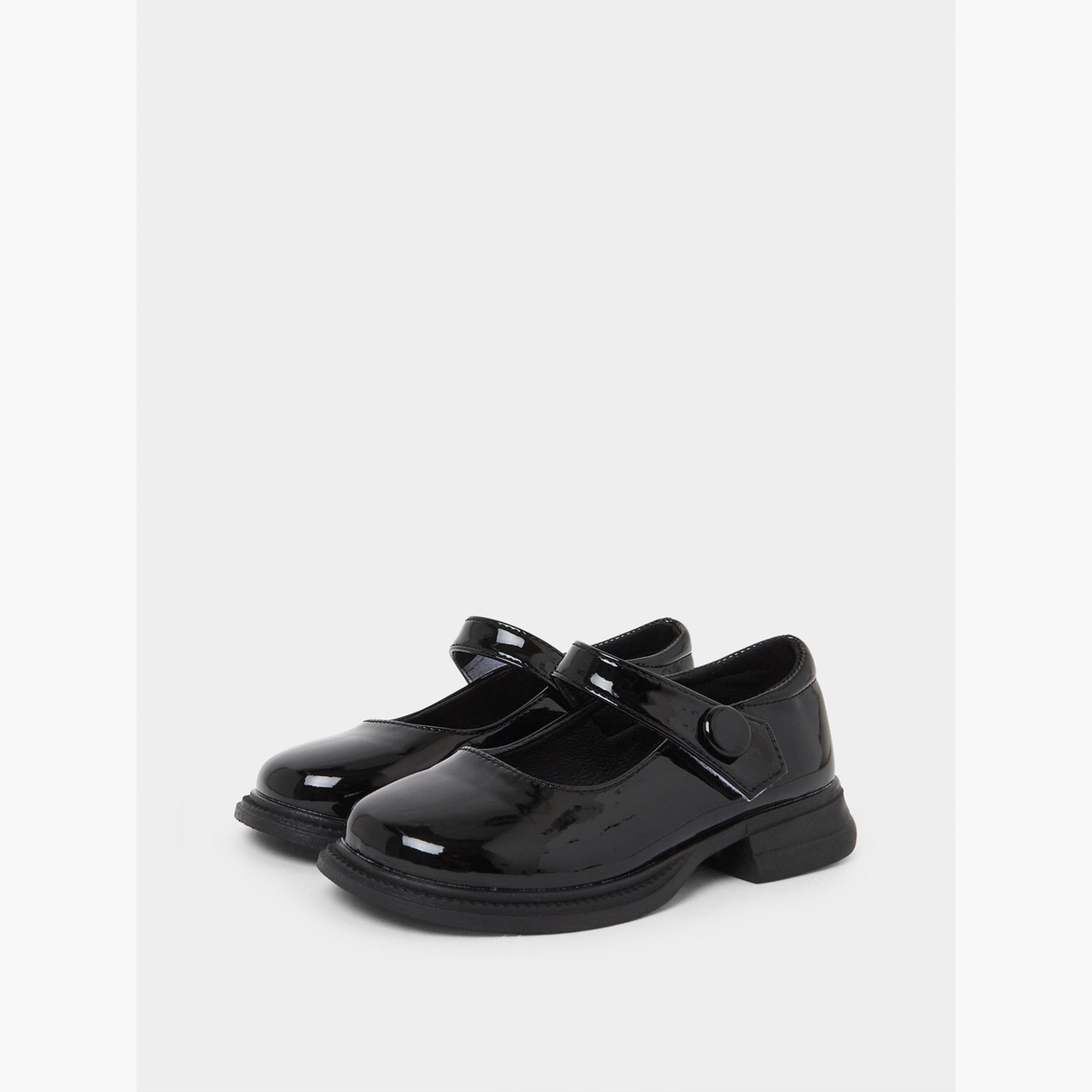 Styli Girls Patent Mary Jane Shoes with Velcro-girls-shoes-schoolshoes-image-1