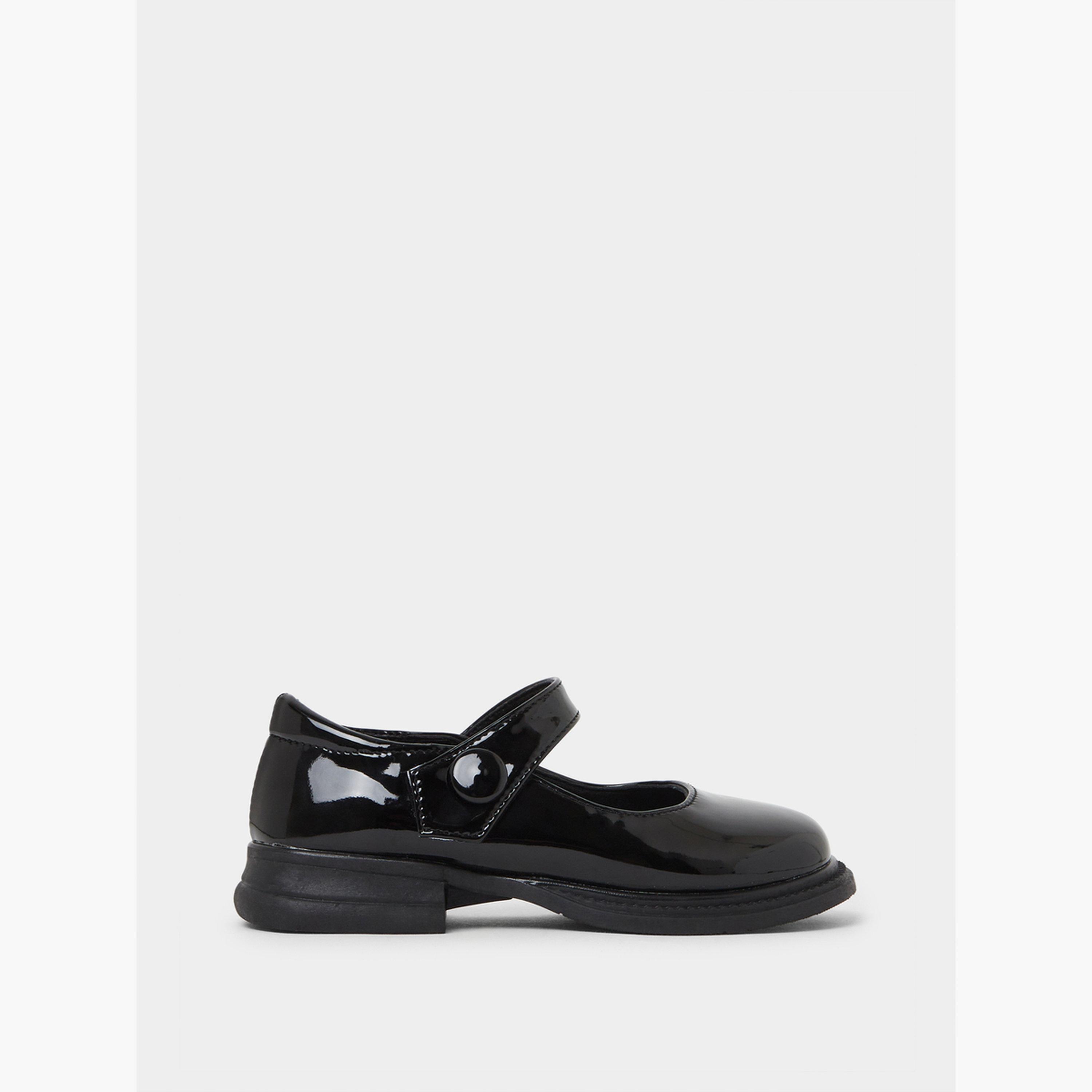 Styli Girls Patent Mary Jane Shoes with Velcro-girls-shoes-schoolshoes-image-2
