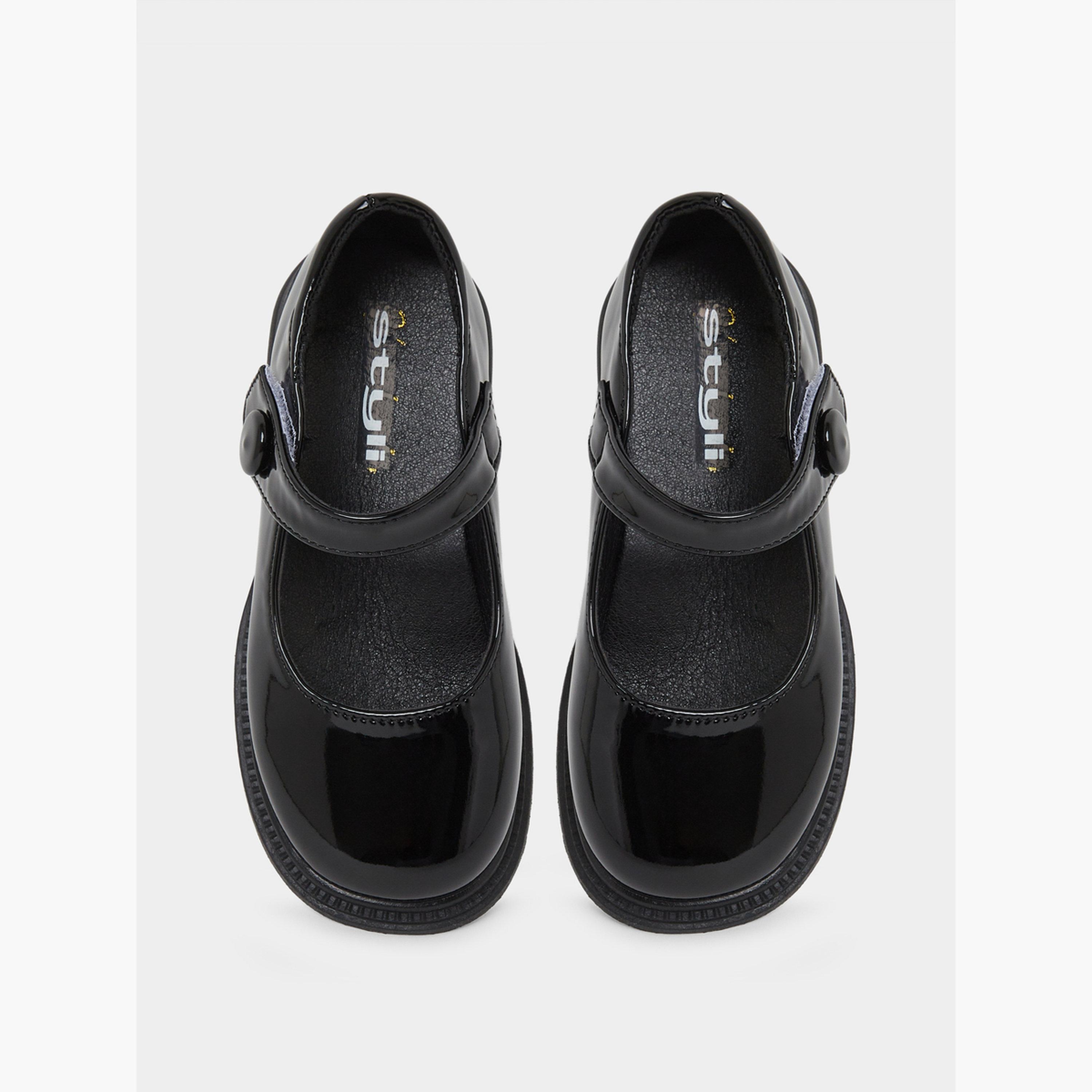 Styli Girls Patent Mary Jane Shoes with Velcro-girls-shoes-schoolshoes-image-3