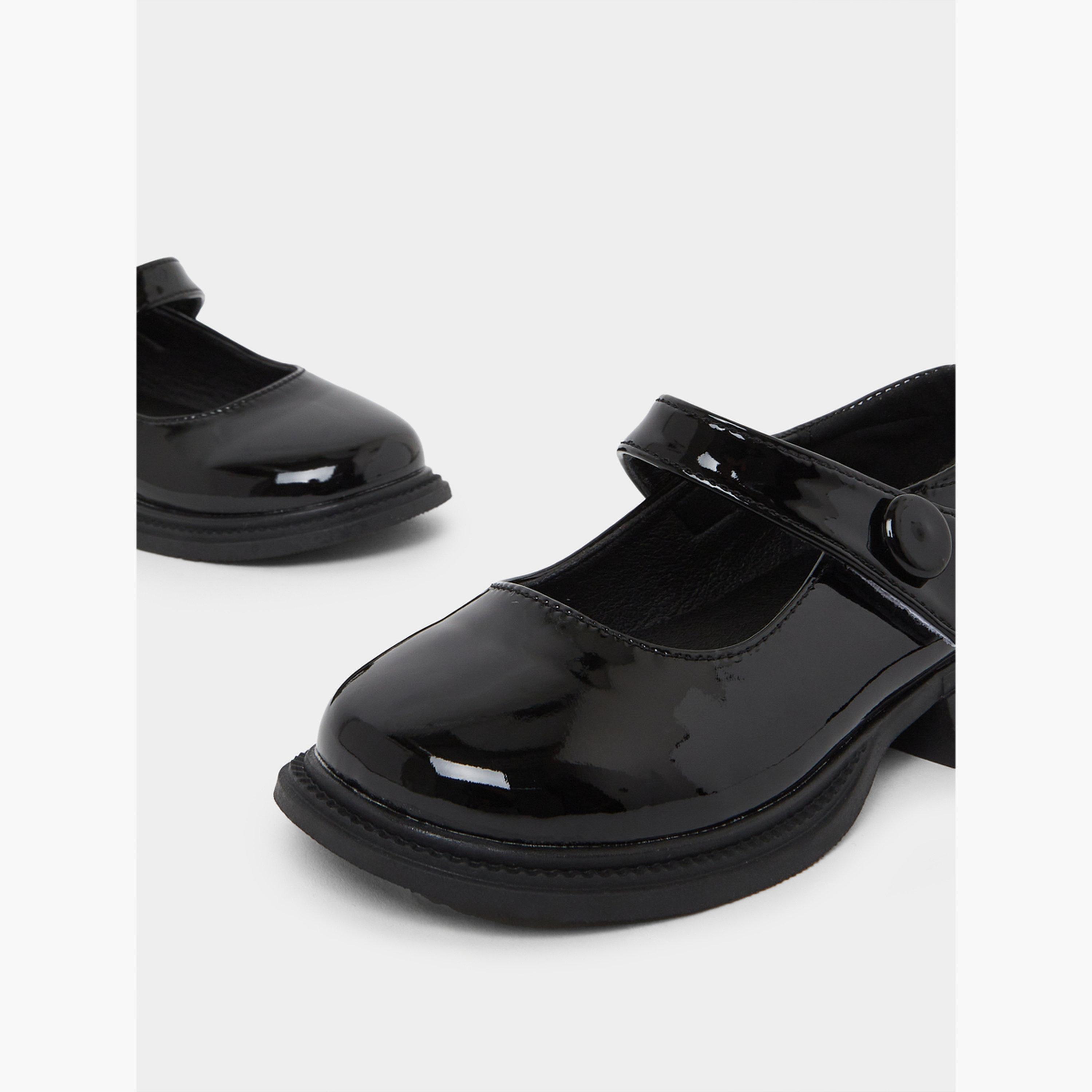 Styli Girls Patent Mary Jane Shoes with Velcro-girls-shoes-schoolshoes-image-4