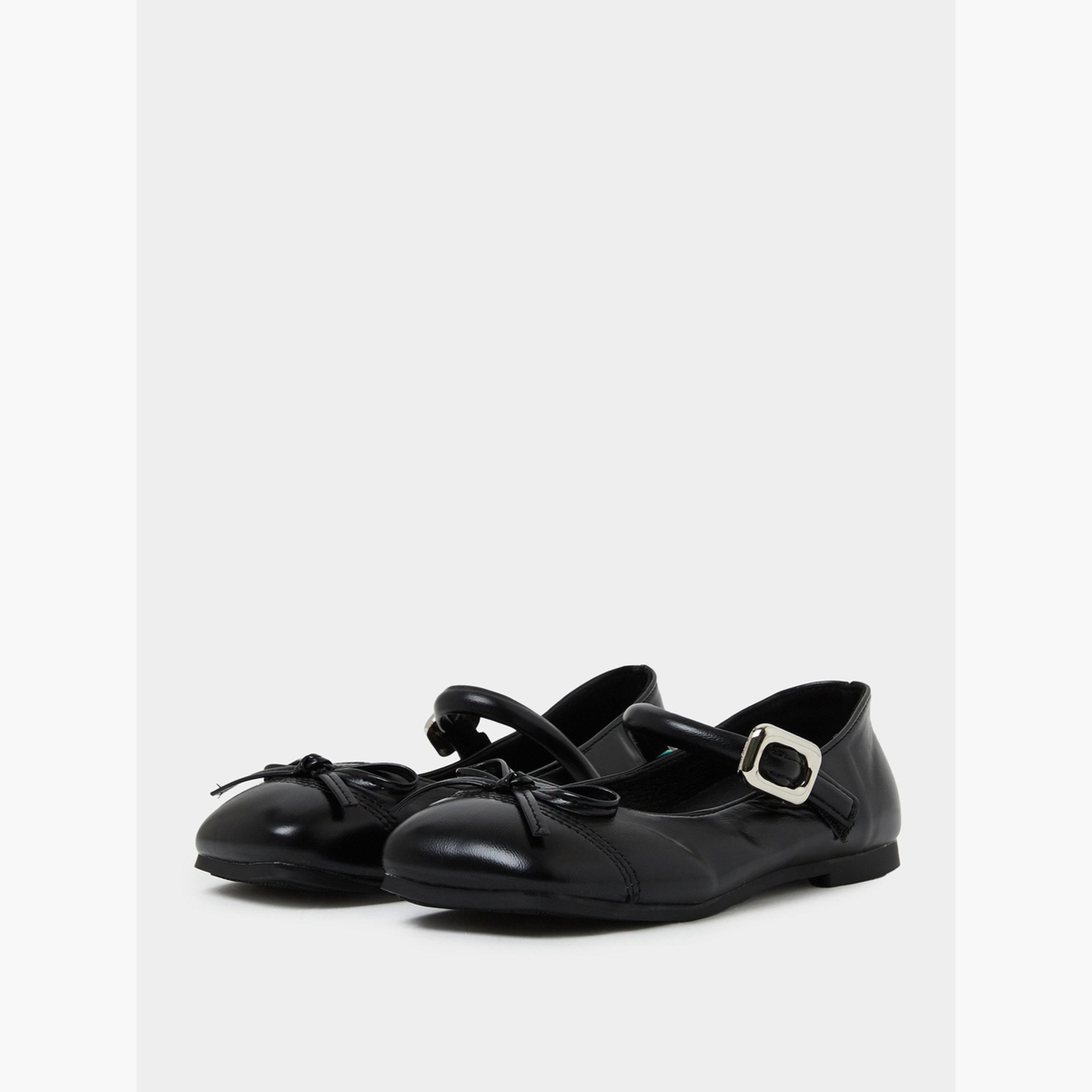 Styli Teen Girls Bow Detail School Shoes-girls-shoes-schoolshoes-image-1