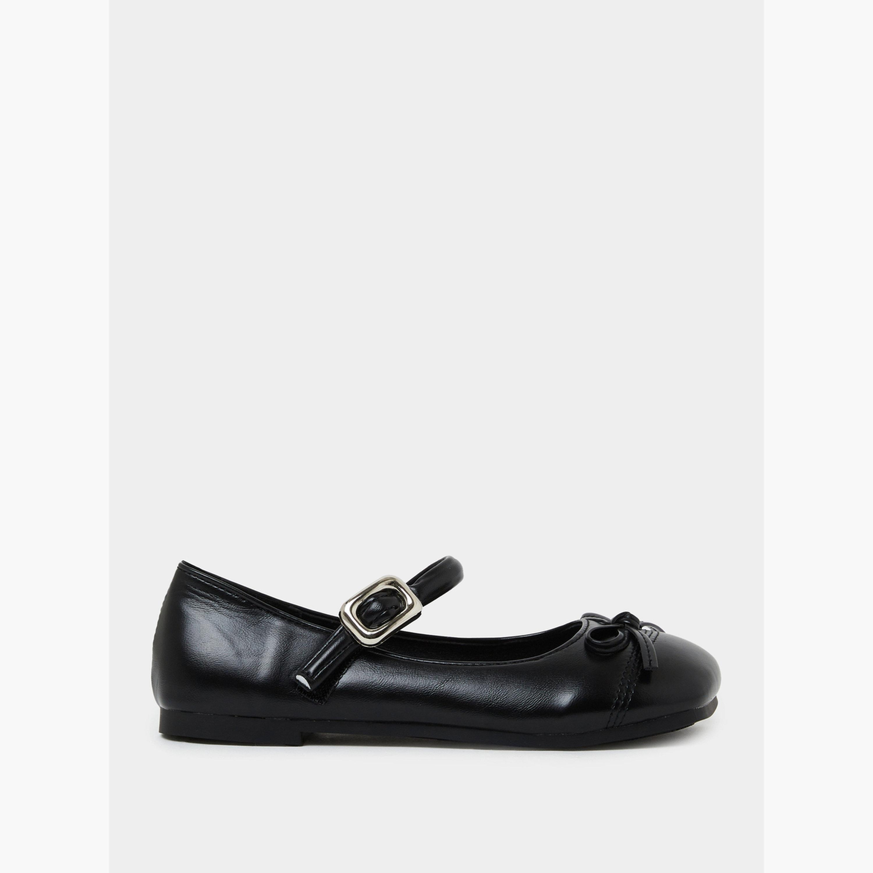 Styli Teen Girls Bow Detail School Shoes-girls-shoes-schoolshoes-image-2