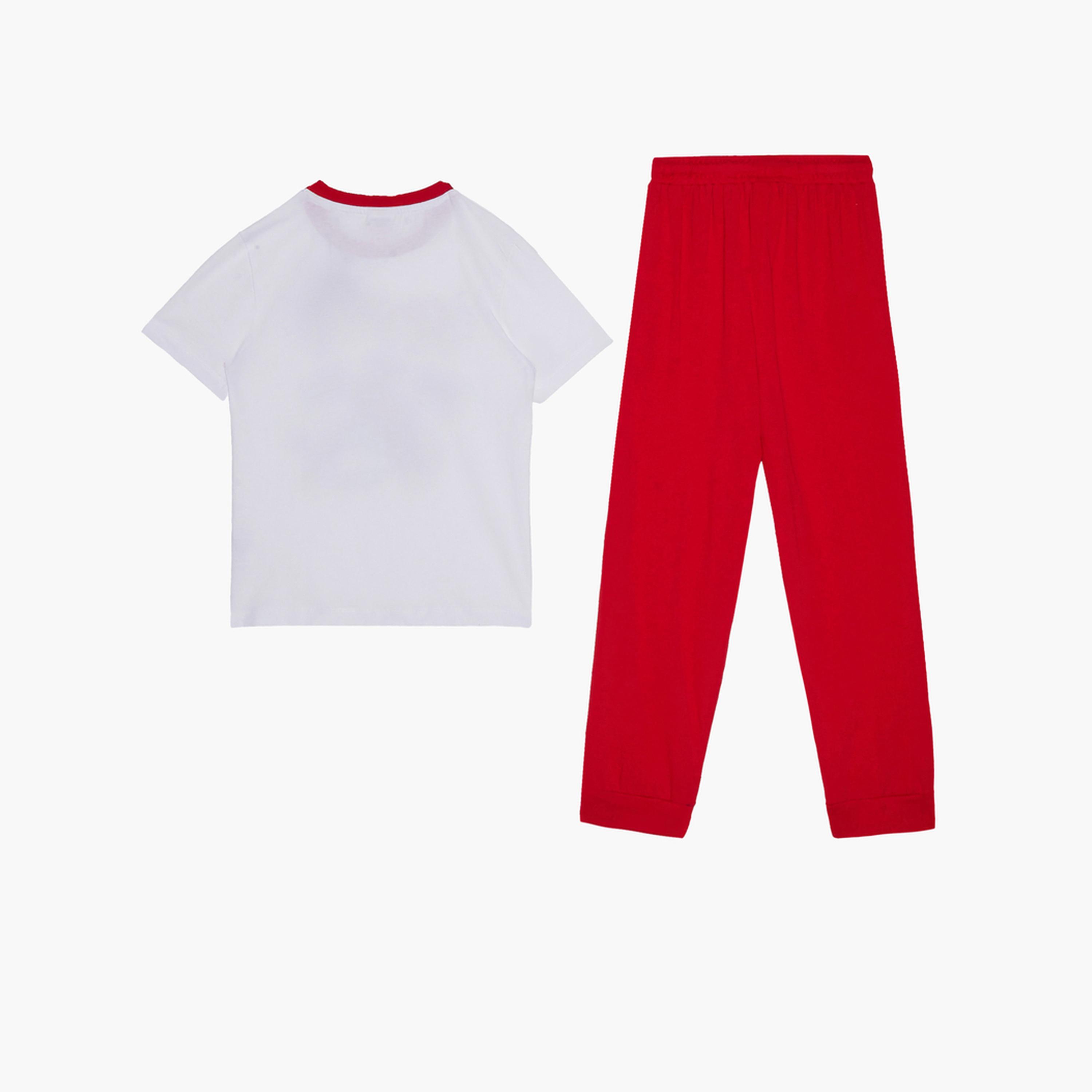 Styli Boys Spiderman Printed T-Shirt and Pyjama Set-boys-clothing-nightwear-image-2