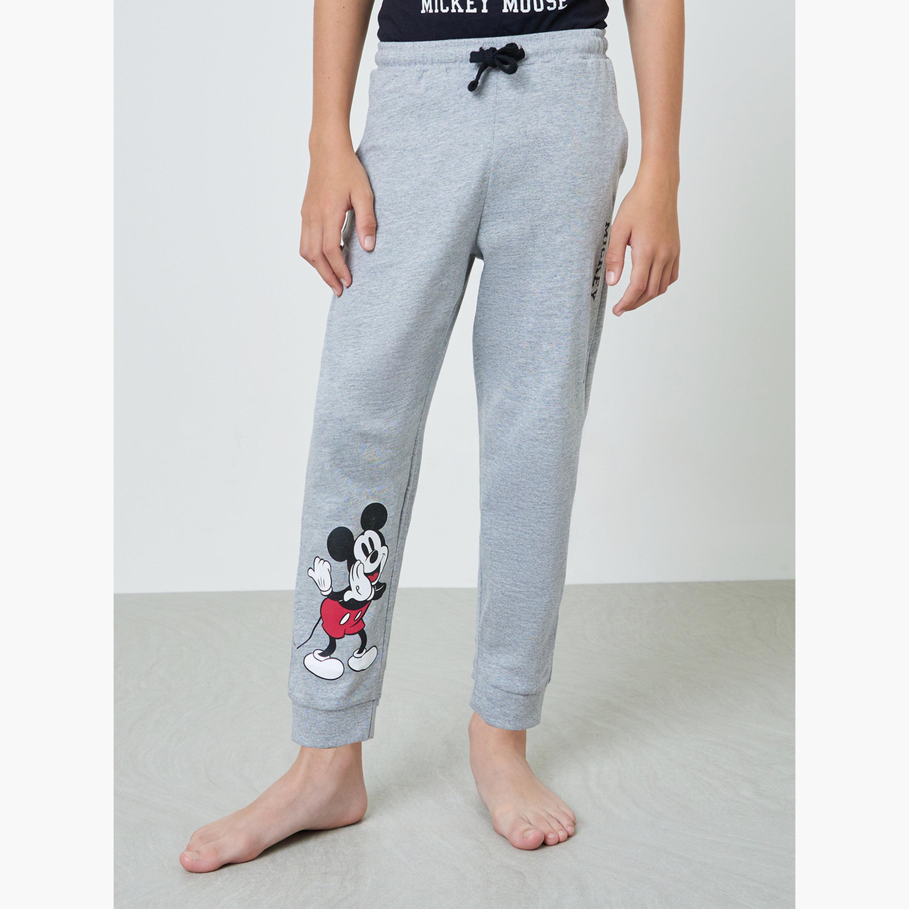 Styli Boys Mickey Mouse Print Short Sleeve T-Shirt and Pyjama Set-boys-clothing-nightwear-image-4