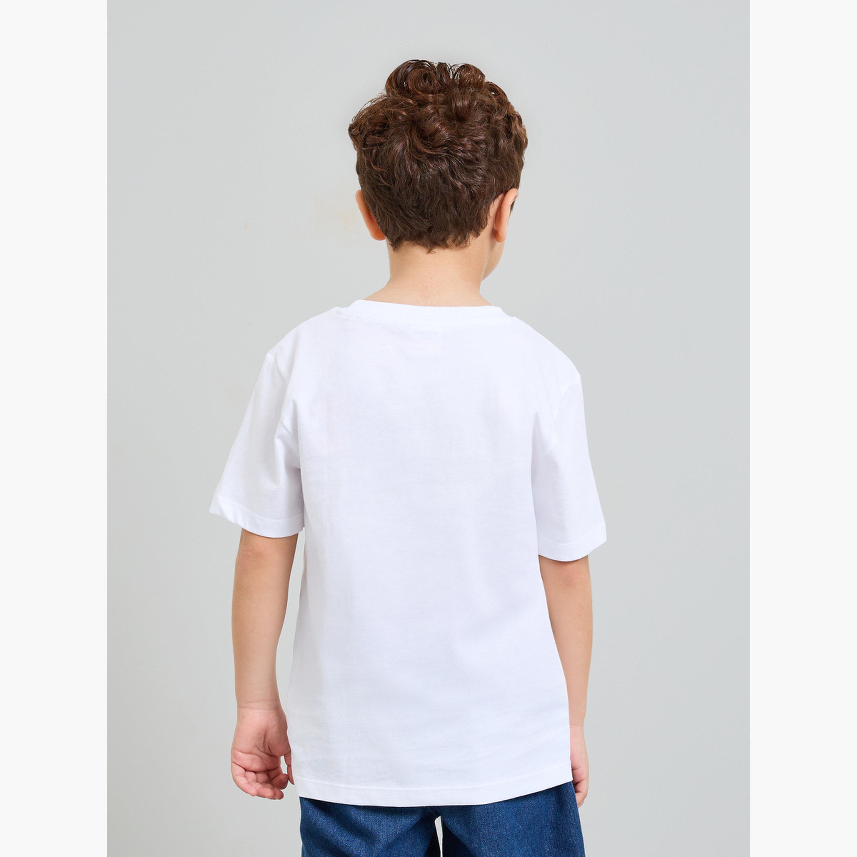 Styli Boys Spider Man Print Cotton T-Shirt-boys-clothing-tshirtsandpolos-image-3
