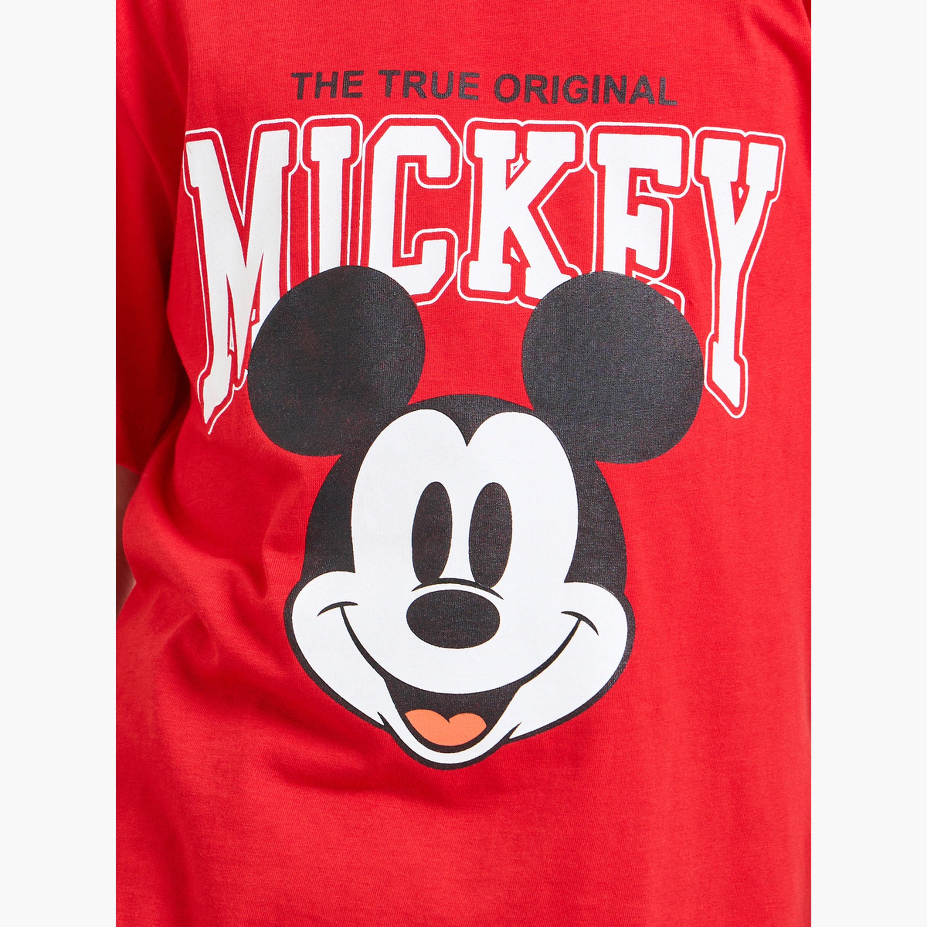 Styli Boys Mickey Mouse Print Cotton T-Shirt-boys-clothing-tshirtsandpolos-image-4