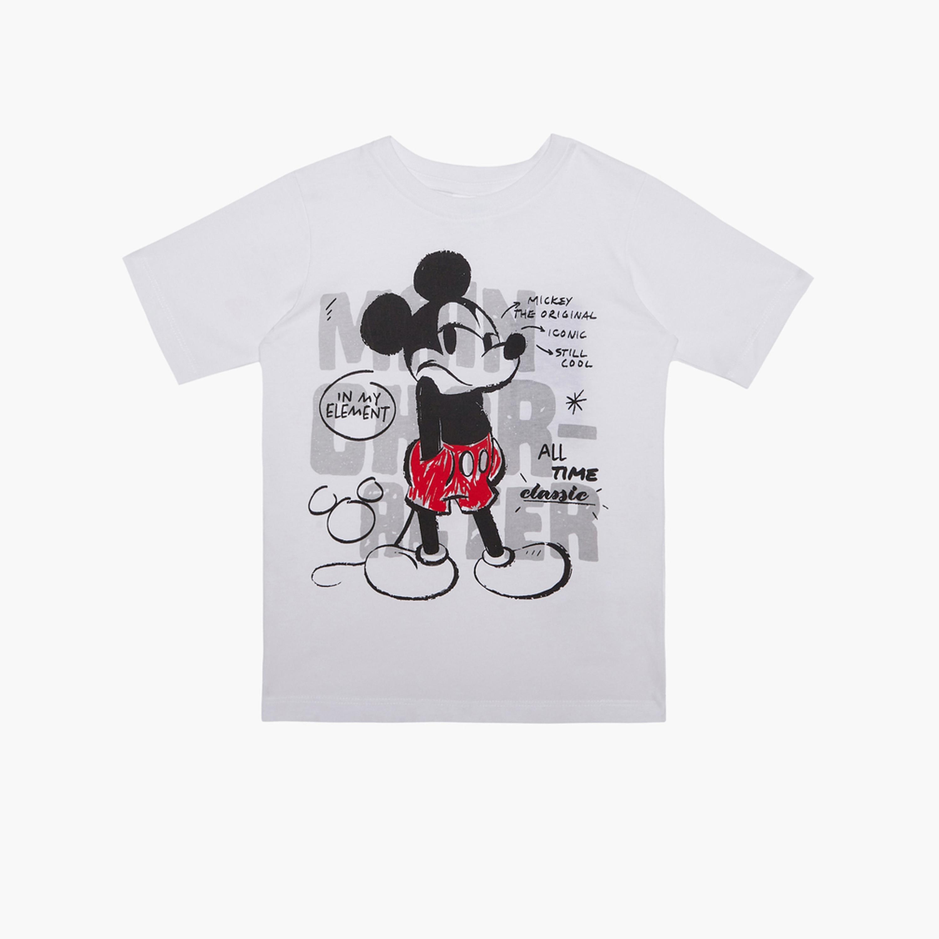 Styli Boys Mickey Mouse Print Cotton T-Shirt-boys-clothing-tshirtsandpolos-image-1