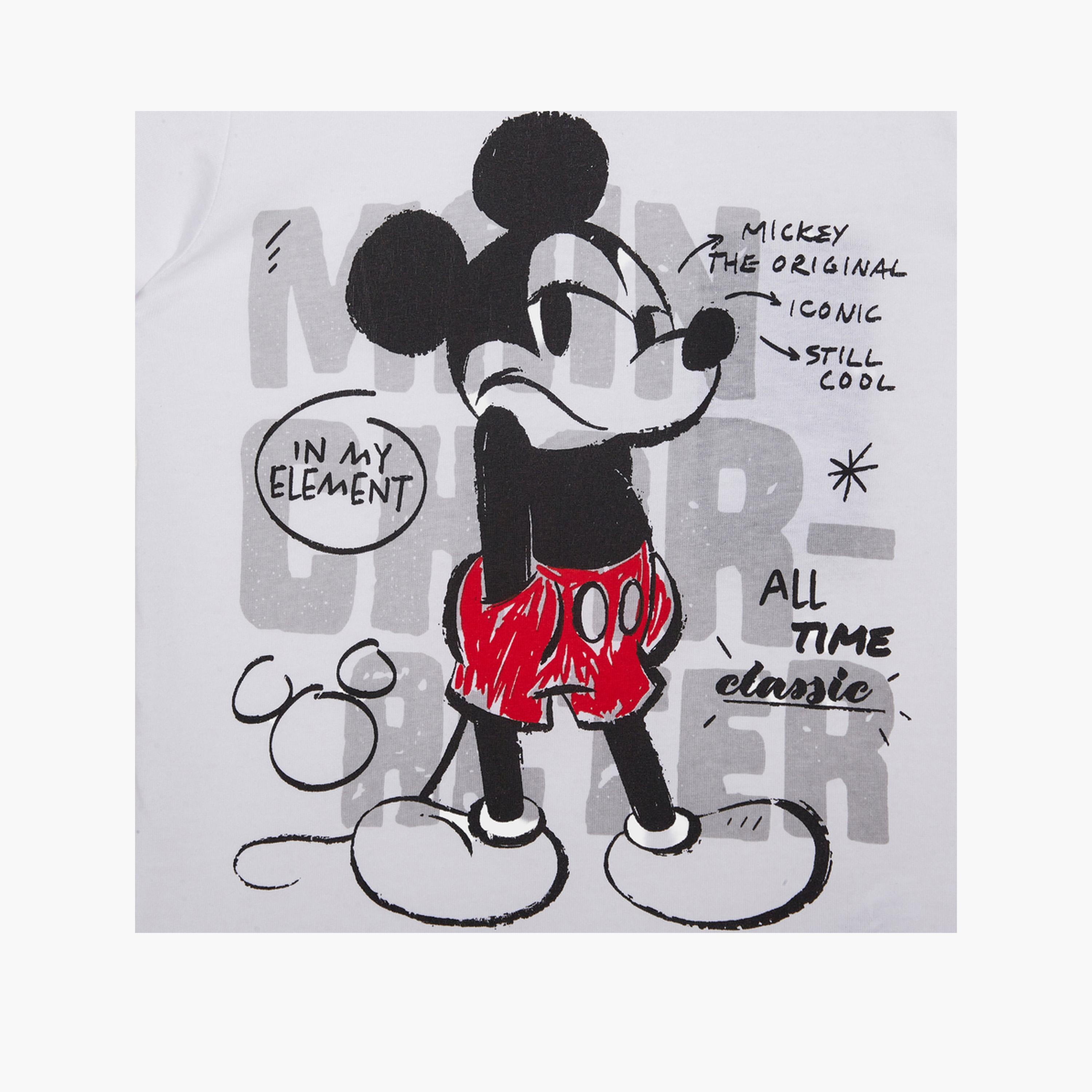 Styli Boys Mickey Mouse Print Cotton T-Shirt-boys-clothing-tshirtsandpolos-image-3