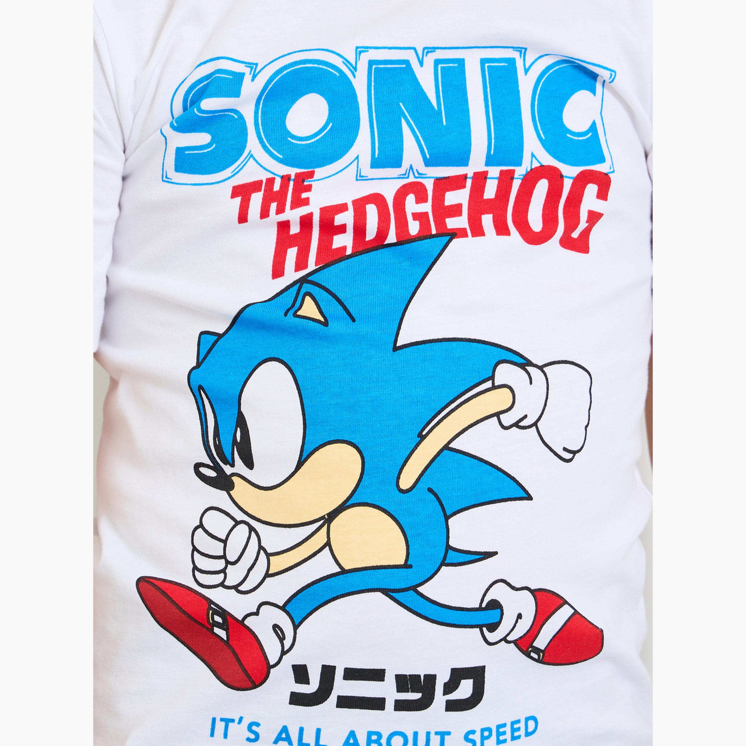 Styli Boys Sonic Print Cotton T-Shirt-boys-clothing-tshirtsandpolos-image-4