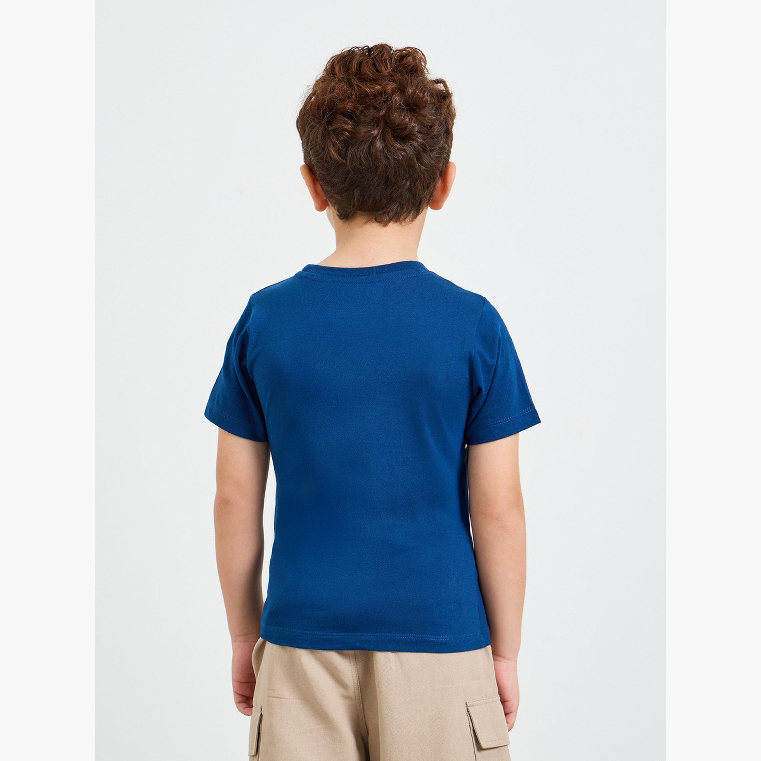 تيشيرت قطن بطبعة بلوي للأولاد-boys-clothing-tshirtsandpolos-image-3
