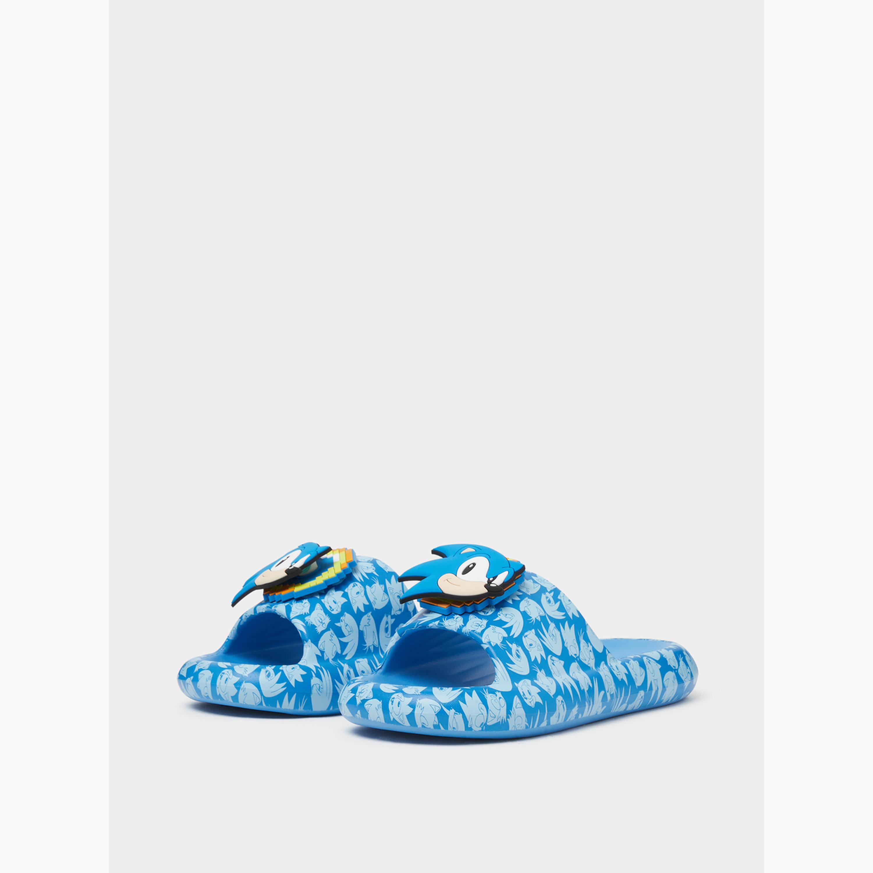 Styli Boys Sonic Printed Slides-boys-shoes-flipflopsandslides-image-1
