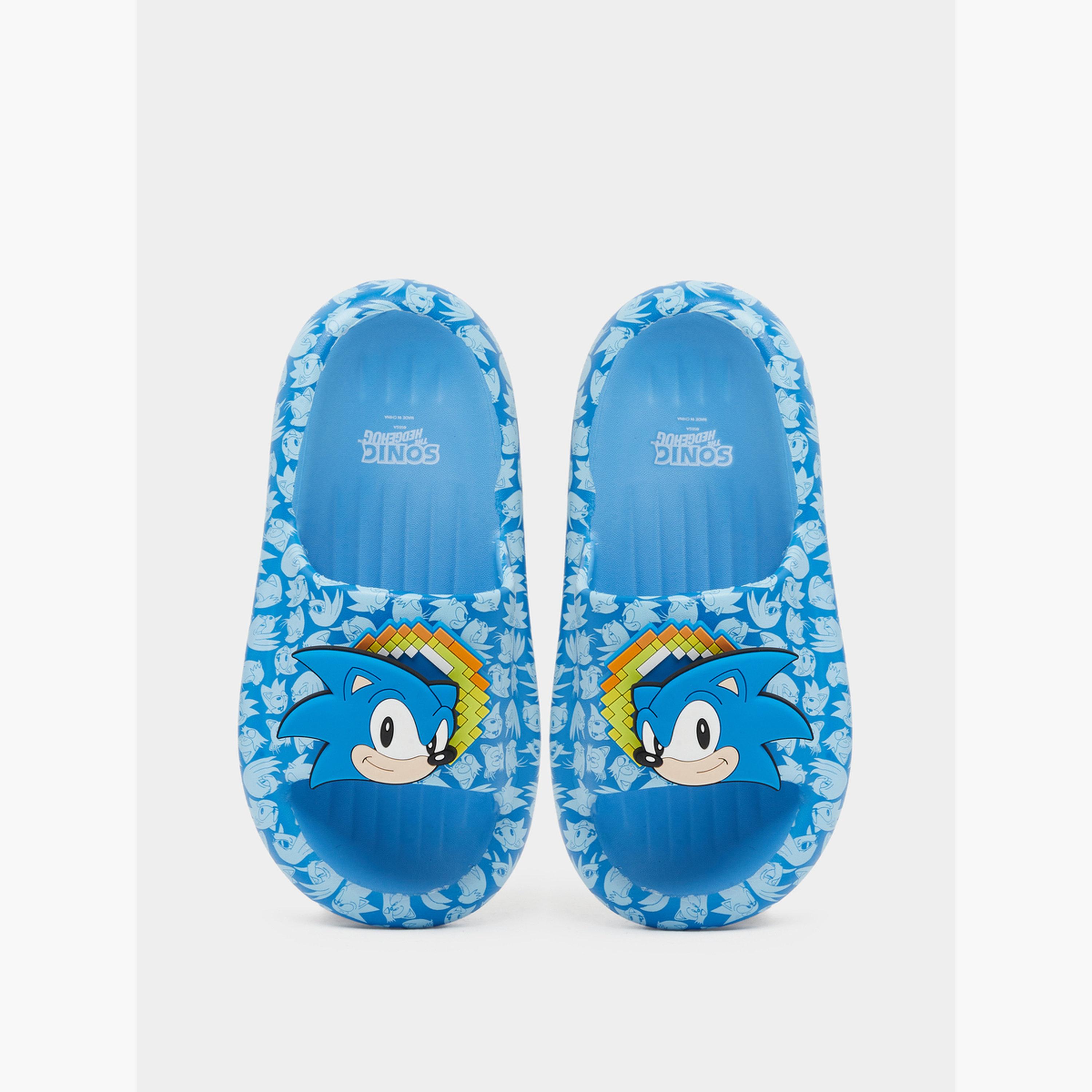 Styli Boys Sonic Printed Slides-boys-shoes-flipflopsandslides-image-3