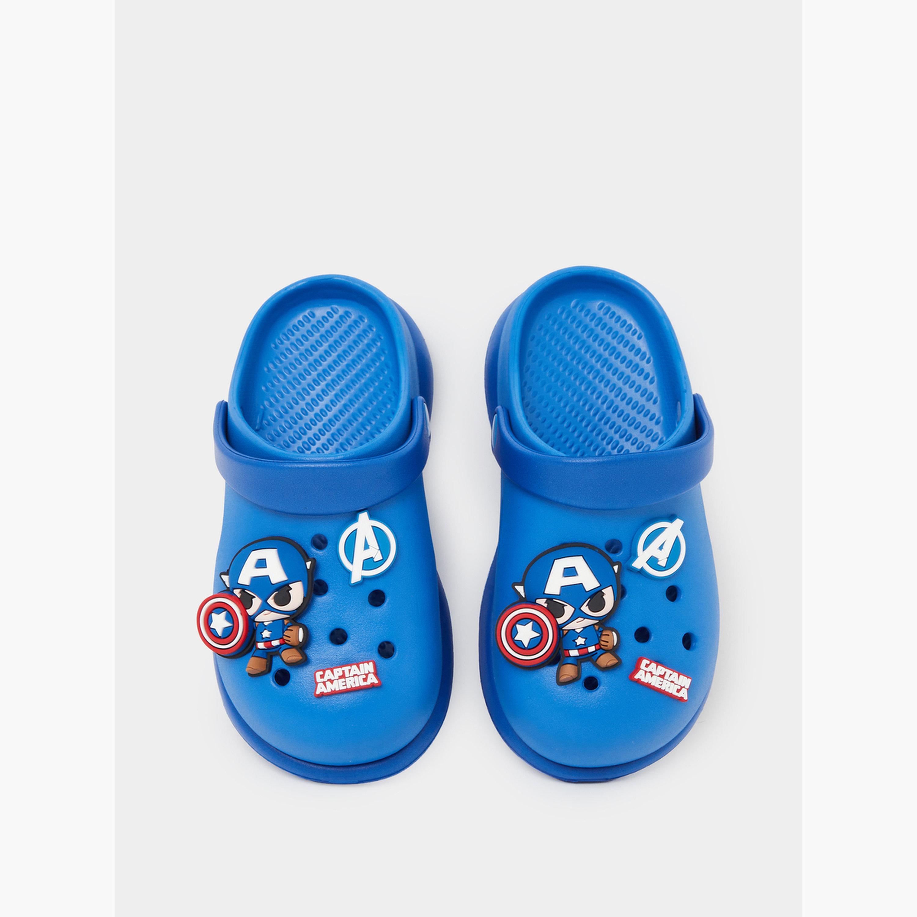 Styli Boys Captain America Clogs-boys-shoes-flipflopsandslides-image-4