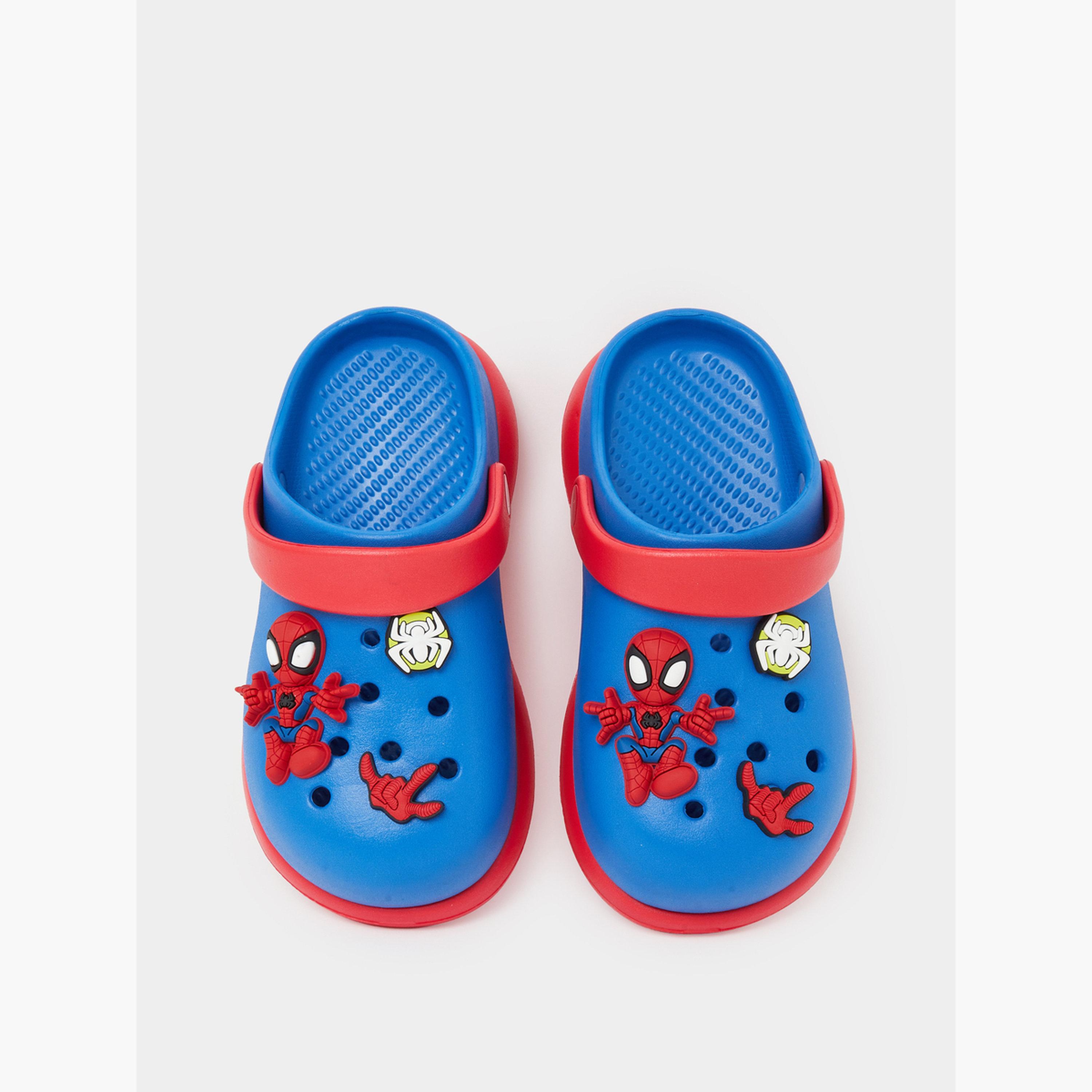 حذاء كلوغز سبايدرمان للأولاد-boys-shoes-flipflopsandslides-image-4
