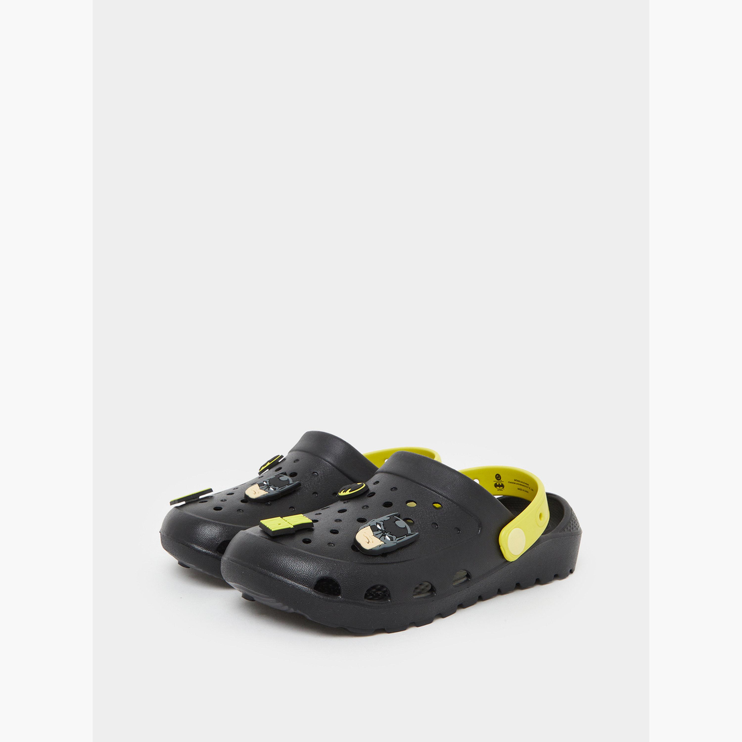 Styli Boys Batman Clogs with Charms-boys-shoes-flipflopsandslides-image-1