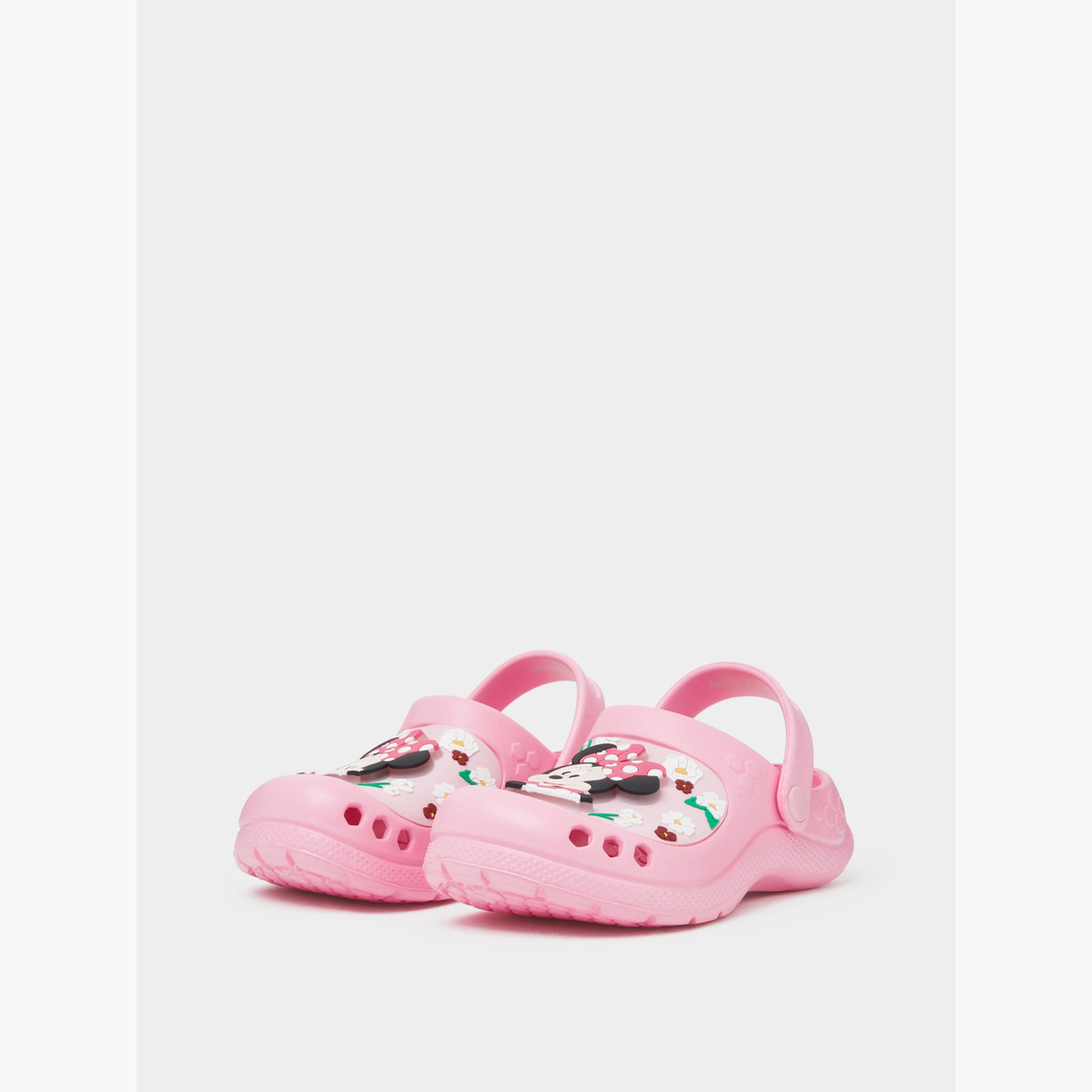 Styli Girls Minnie Mouse Clogs with Light-girls-shoes-flipflopsandslides-image-1