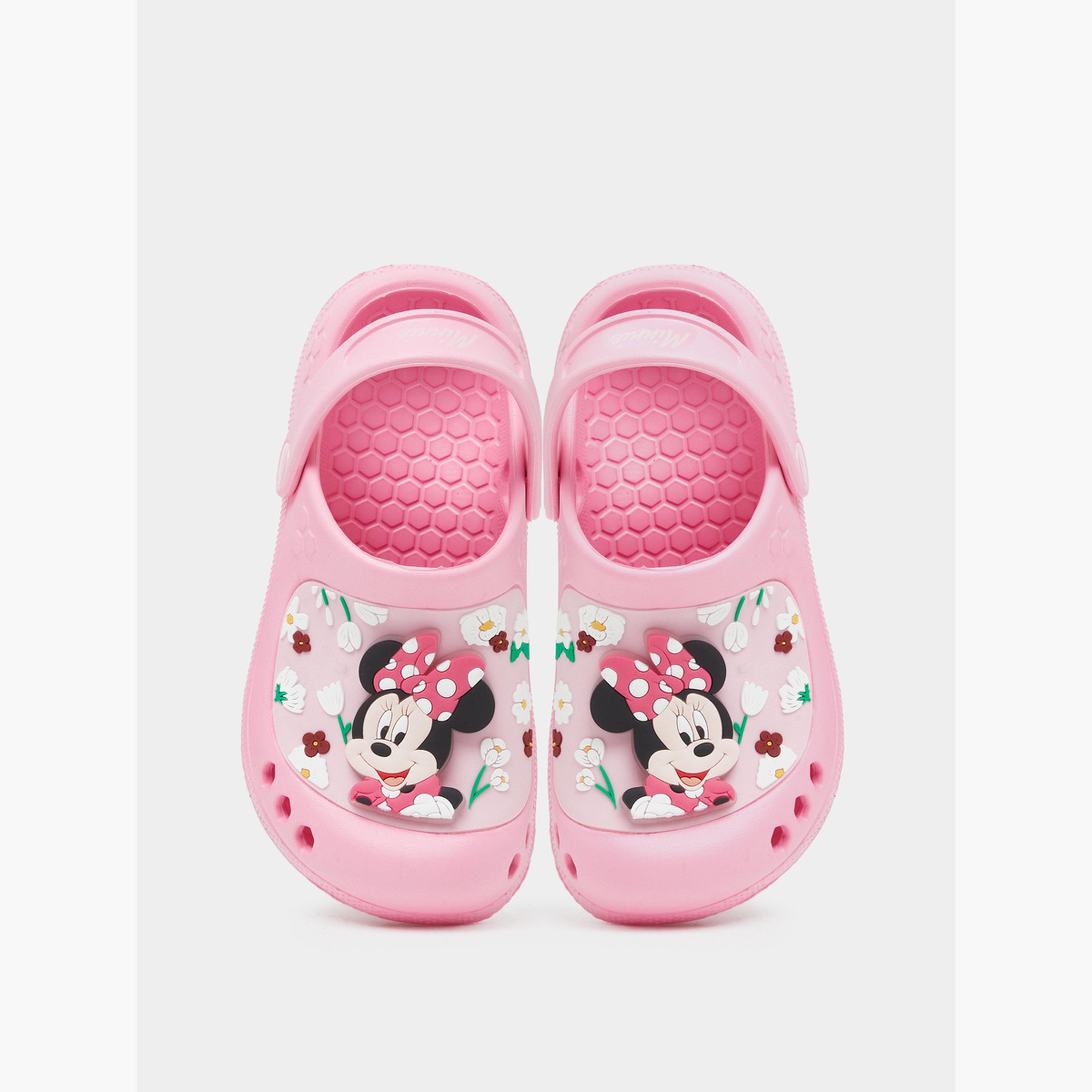 Styli Girls Minnie Mouse Clogs with Light-girls-shoes-flipflopsandslides-image-3