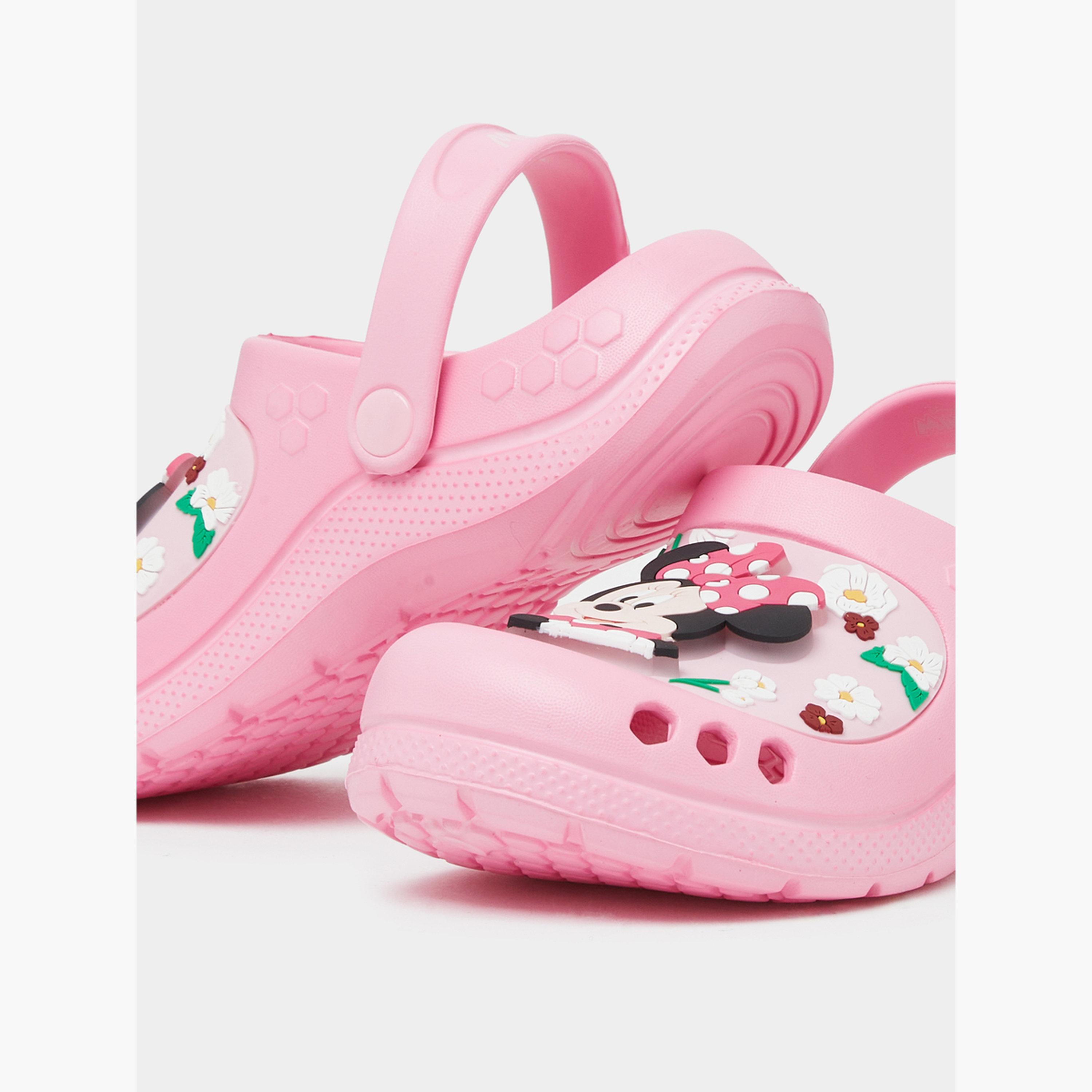 Styli Girls Minnie Mouse Clogs with Light-girls-shoes-flipflopsandslides-image-4