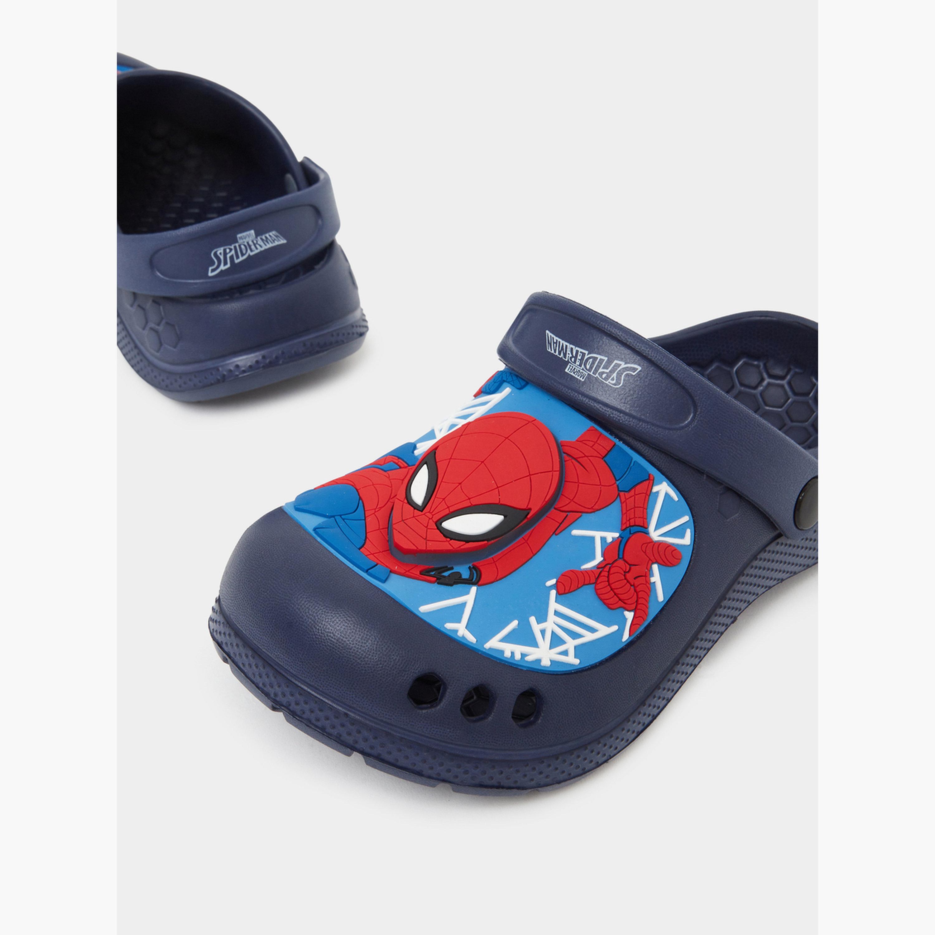 Styli Boys Spider-Man Clogs with Light-boys-shoes-flipflopsandslides-image-4